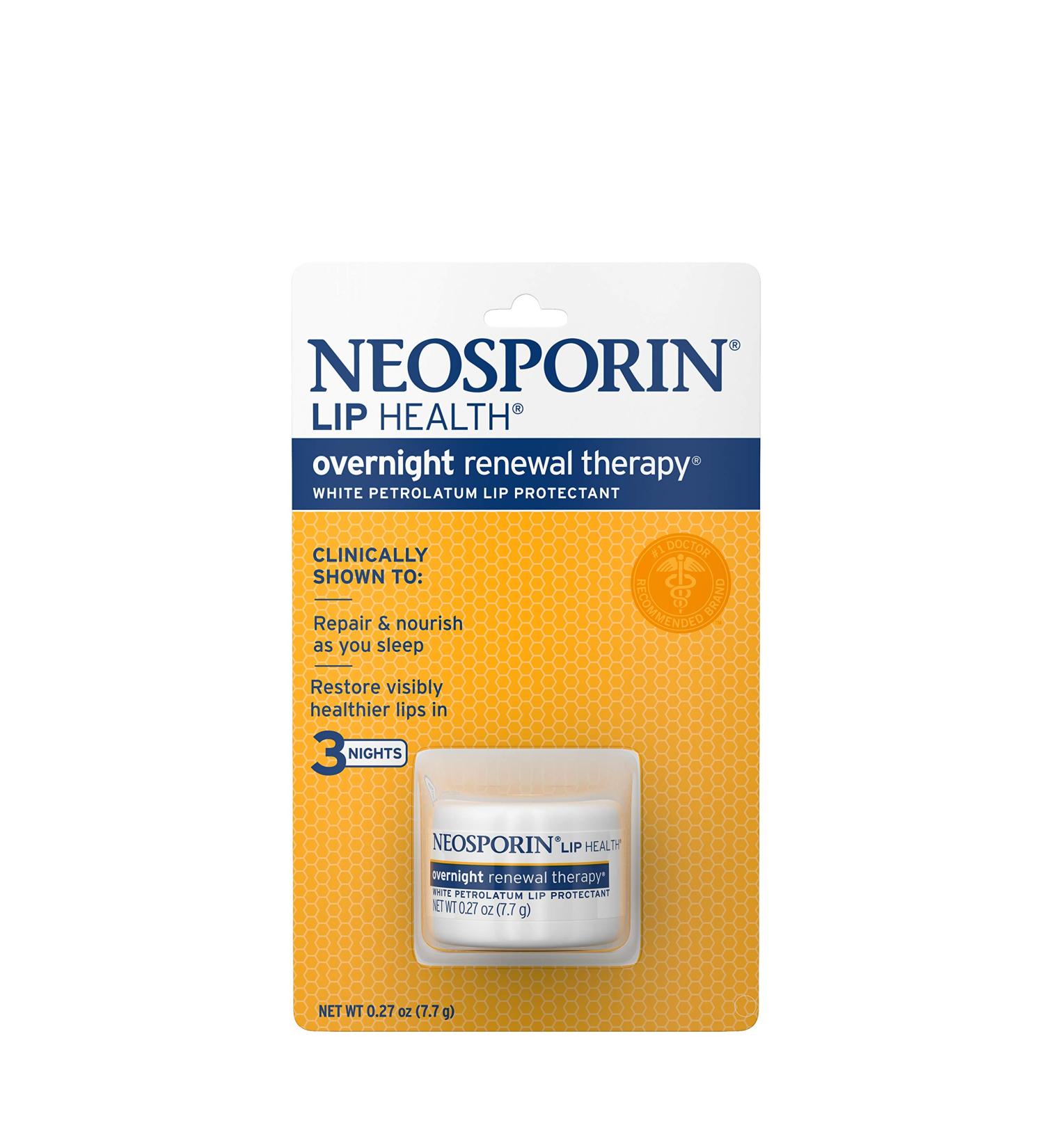 Neosporin Lip Health Overnight Renewal Therapy - 5 Pack, 0.27 oz Each - Buy Online on SooperMarket.com
