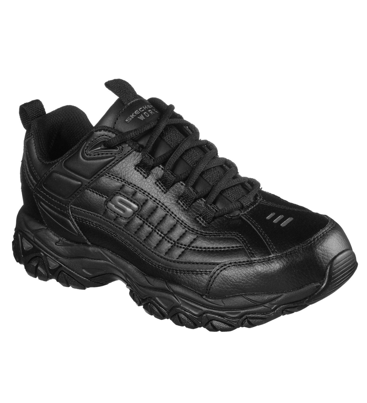 Skechers Men's Fambli Food Service Shoe 9.5 Wide Black