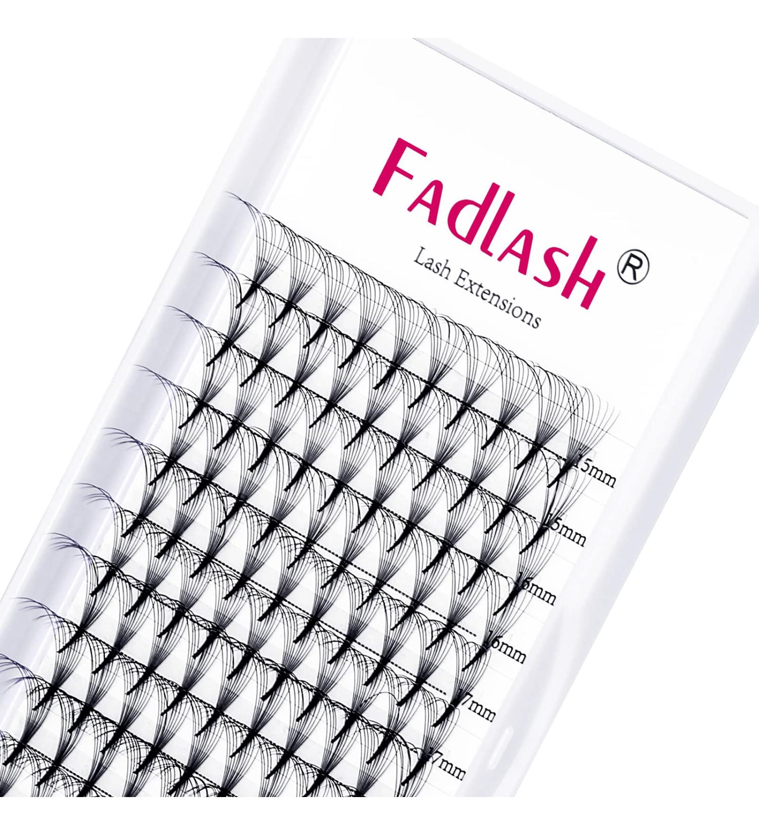 10D-CC 0.07 15-20mm Mix Premade Fans Eyelash Extensions | Pointed Base | Middle Stem | CC Curly Lash Fans - Buy Online on SooperMarket.com