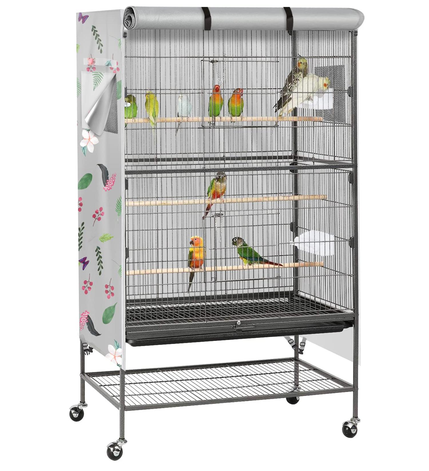 Universal Birdcage Cover for Privacy & Comfort - Breathable, Washable, Blackout - Fantasy Color - M(30x21x40in) - Buy Online on SooperMarket.com
