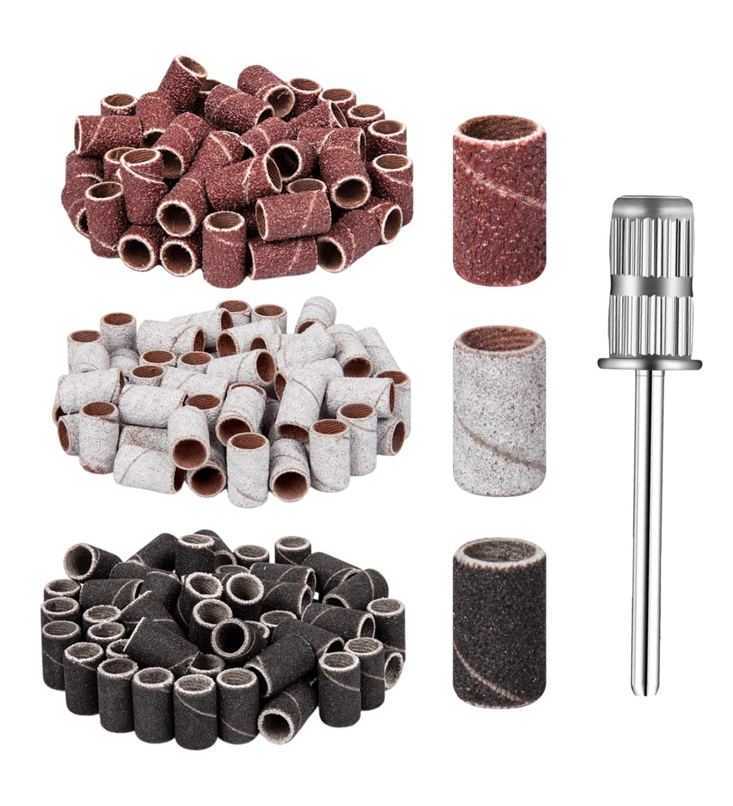 210 Pcs Sanding Bands For Nail Drill Sanding Bands 80# 120# 180# Multi-Colored Nail Drill Sanding Bands With Boxed Nail Sanding Bands Removing Acrylic Gel for Manicures & Pedicure - Buy Online on SooperMarket.com