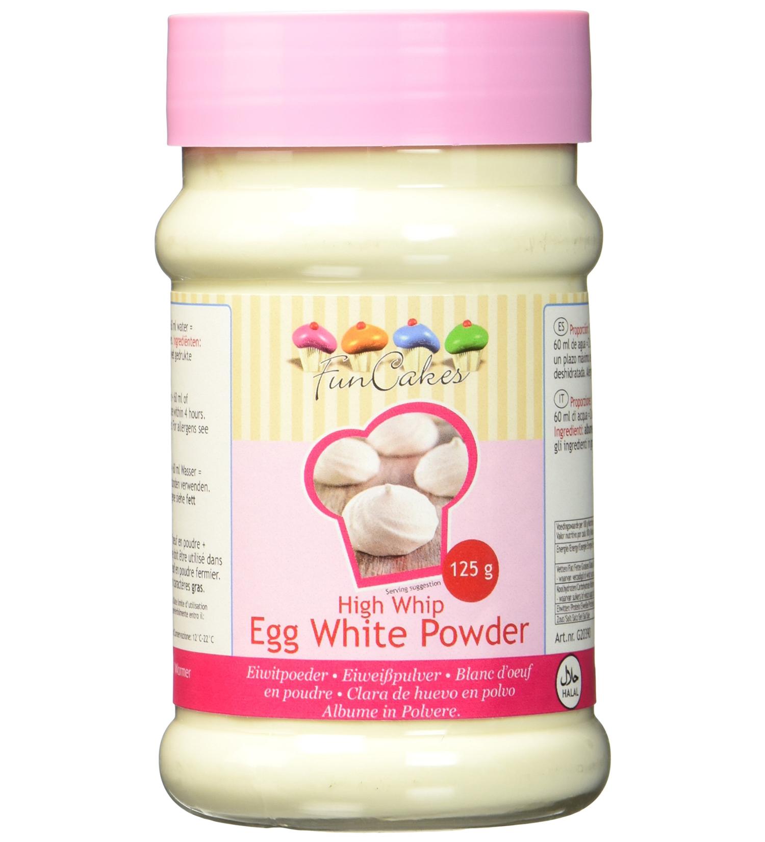 FunCakes Egg White Powder for Icing & Meringue - 125g | Perfect for Baking & Decorating | International Shipping Available - Buy Online on SooperMarket.com