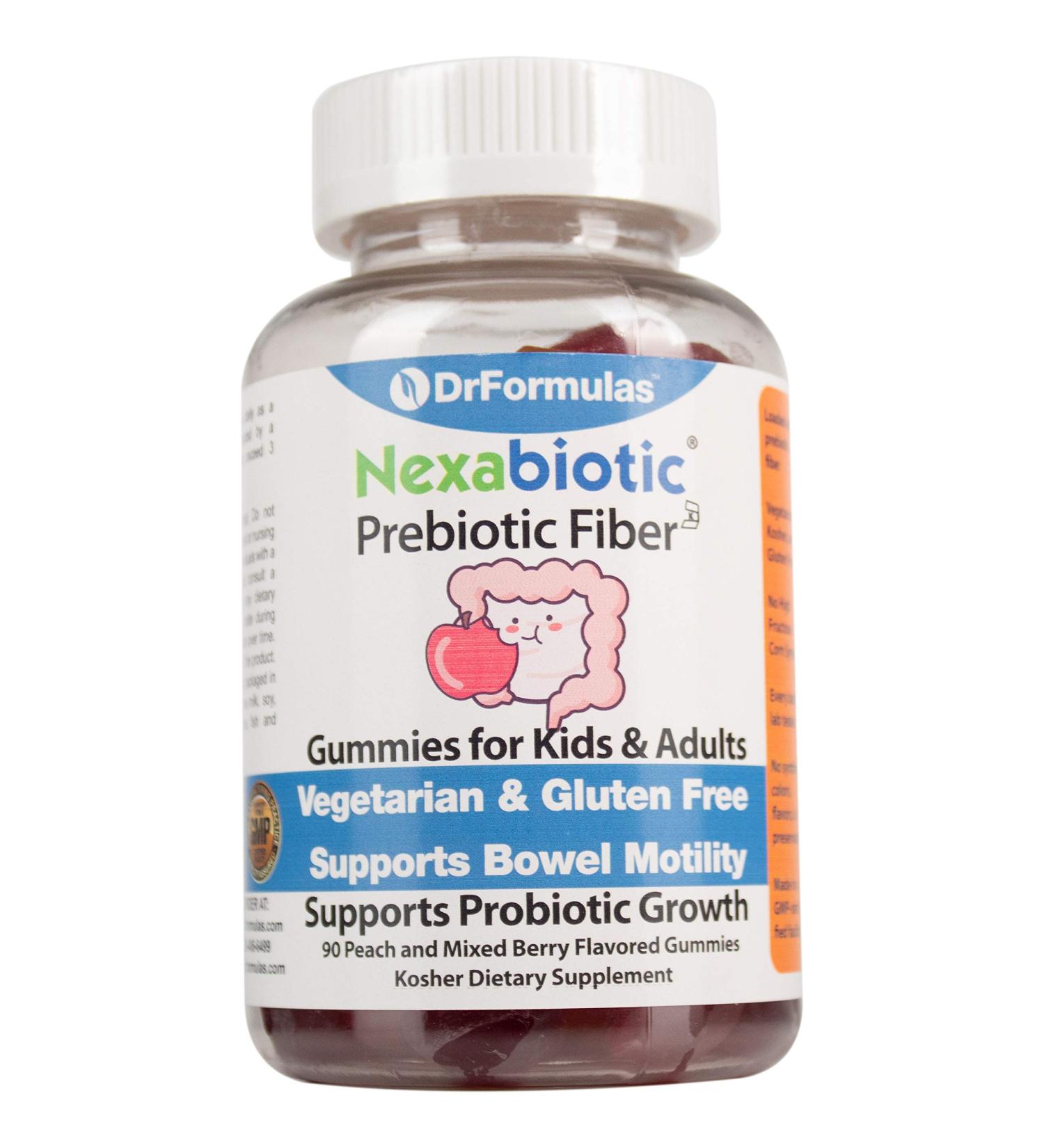DrFormulas Prebiotic Fiber Gummies for Kids & Adults | Constipation Relief and Healthy Digestion | Kosher, Vegetarian, Gluten-Free | 30-Day Supply - Buy Online on SooperMarket.com