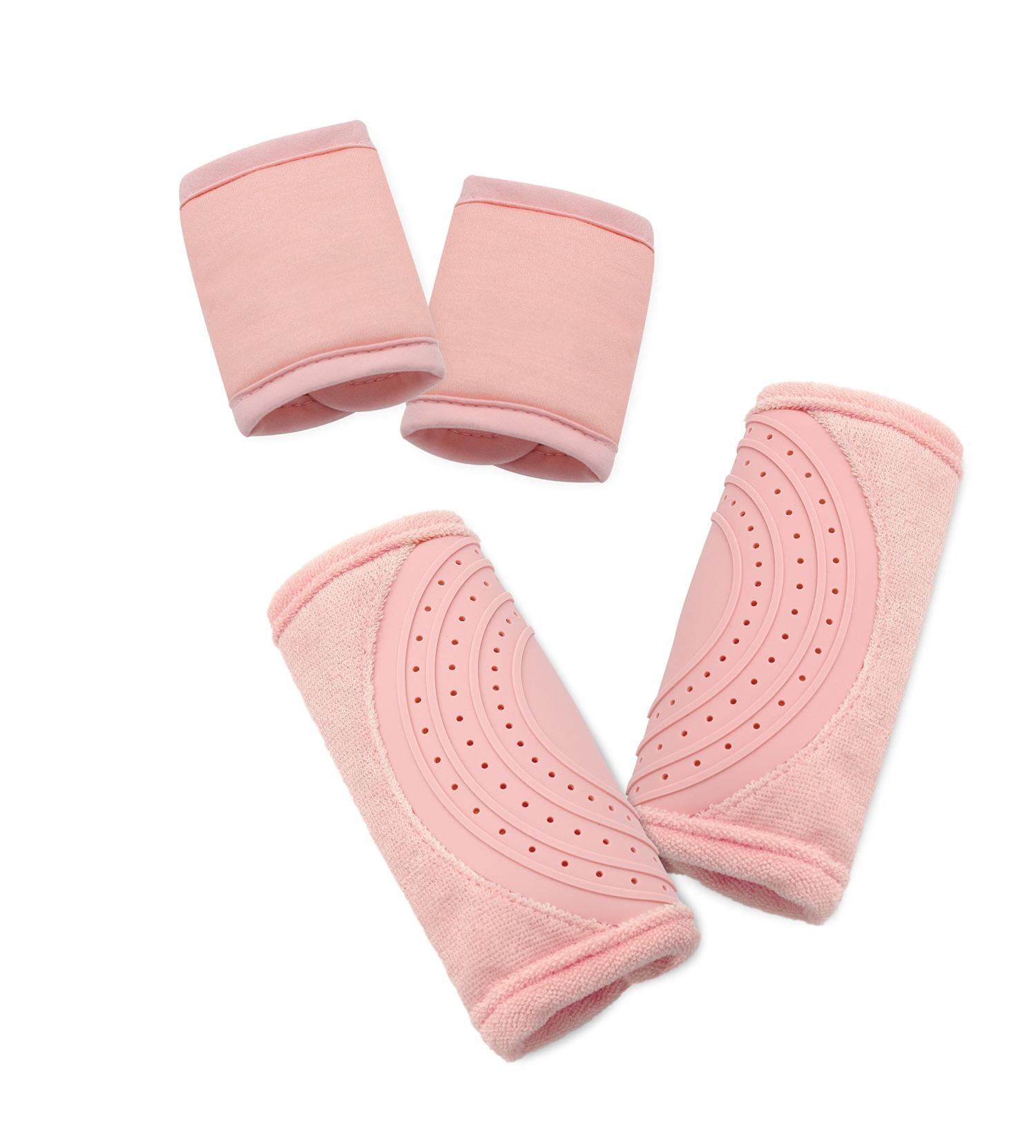 Travel Bug Baby 2 Piece Car Seat Strap Cover Teether Set - Light Pink - Buy Online on SooperMarket.com