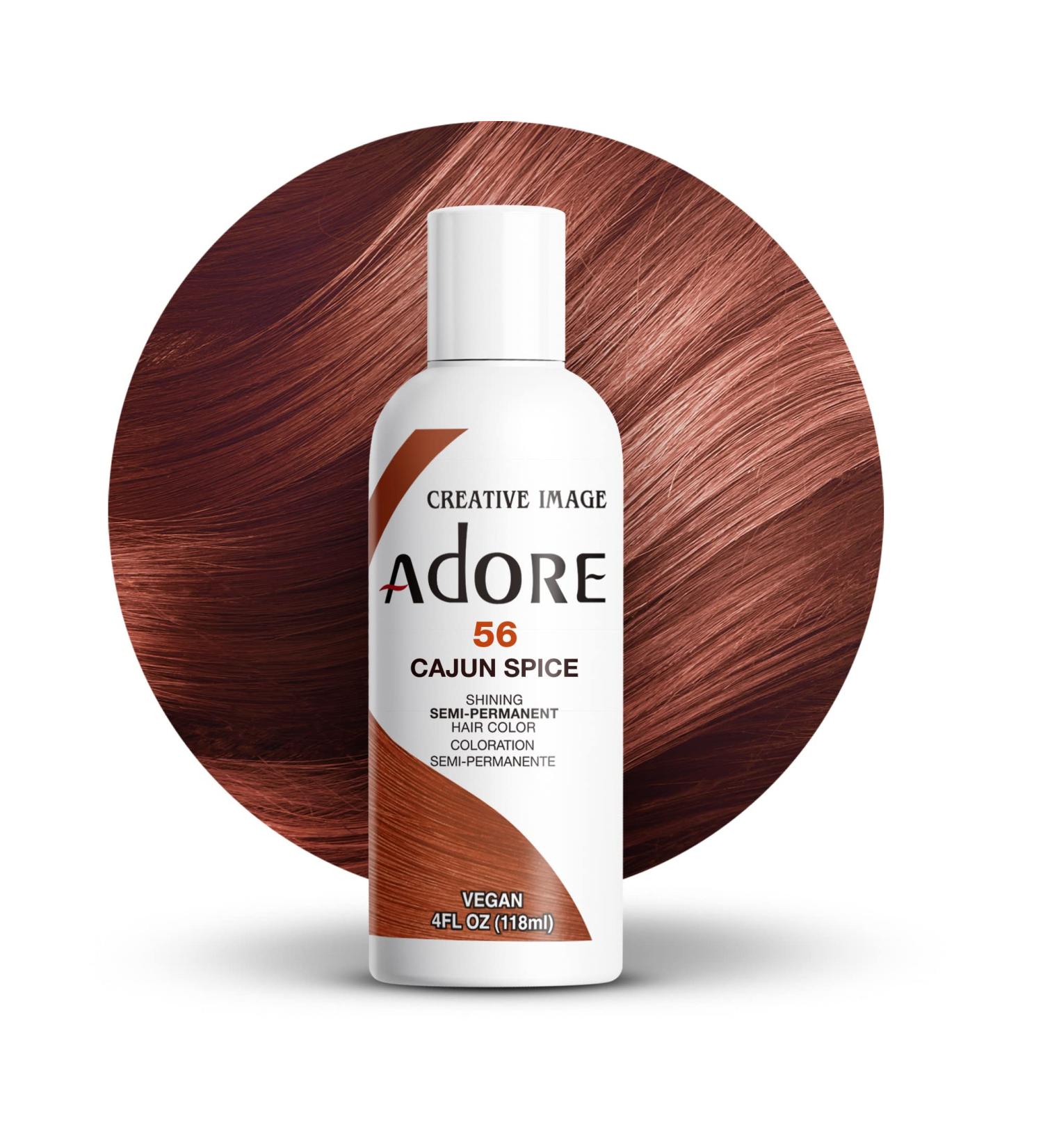 Adore Vegan & Cruelty-Free Hair Dye 4 Fl Oz - Cajun Spice 056 Semi Permanent Color - Buy Online on SooperMarket.com