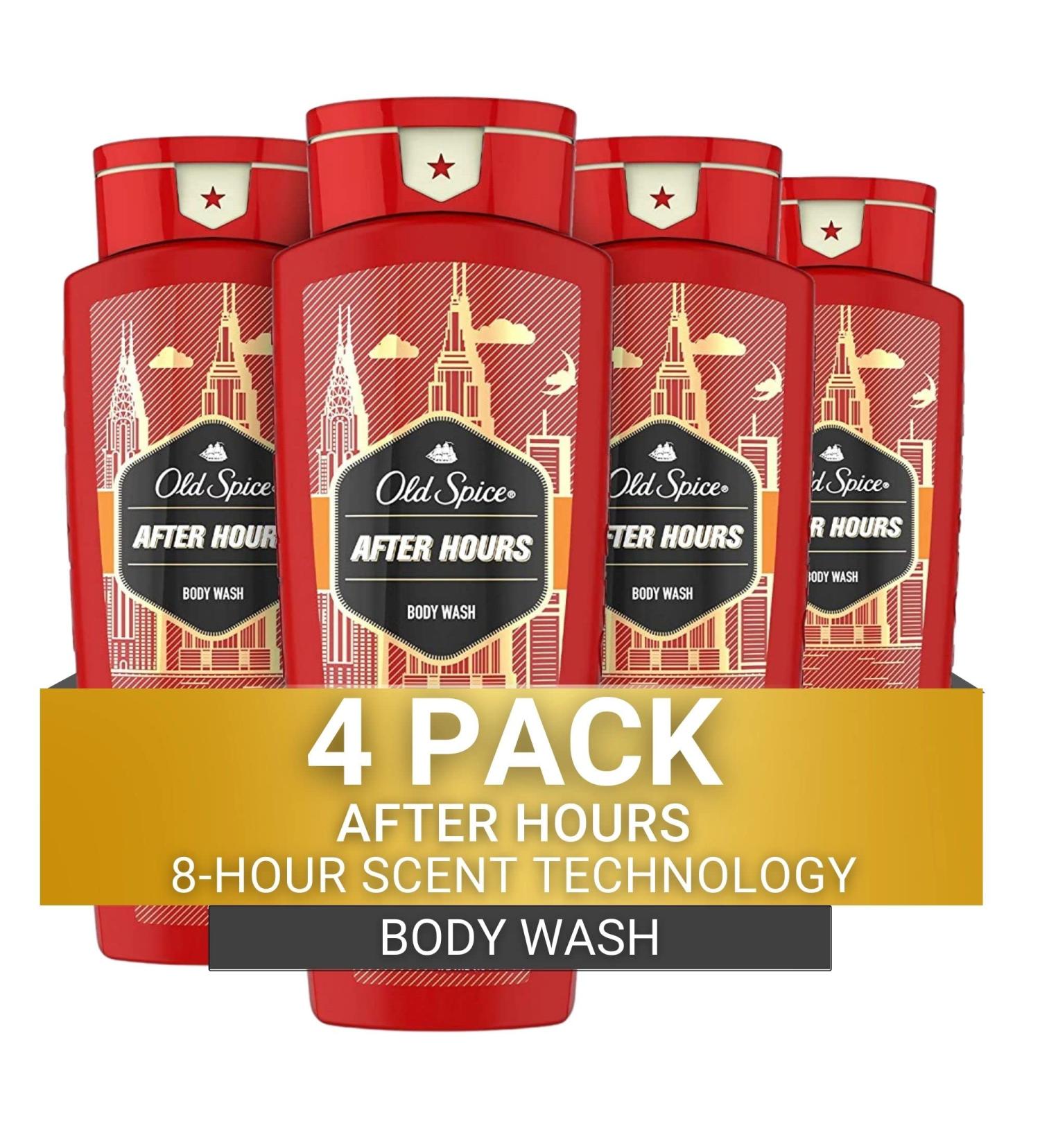 Old Spice Men's Body Wash After Hours Scent 16oz - Pack of 4 - Buy Online on SooperMarket.com