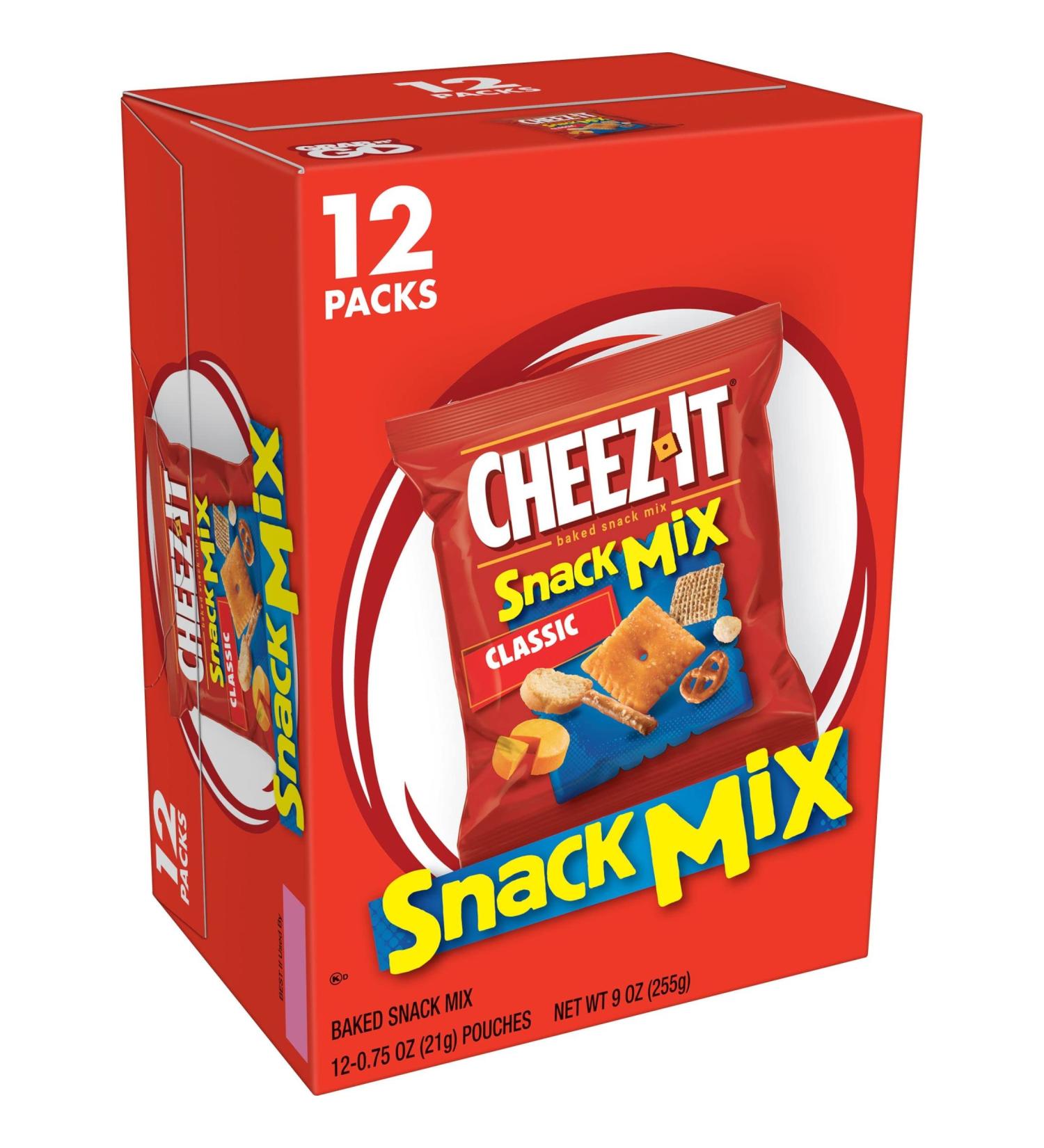 Cheez-It Snack Mix Lunch Office and Kids Snacks Classic 36oz Case (4 Boxes) - 12ct Case, Pack of 4 - Buy Online on SooperMarket.com