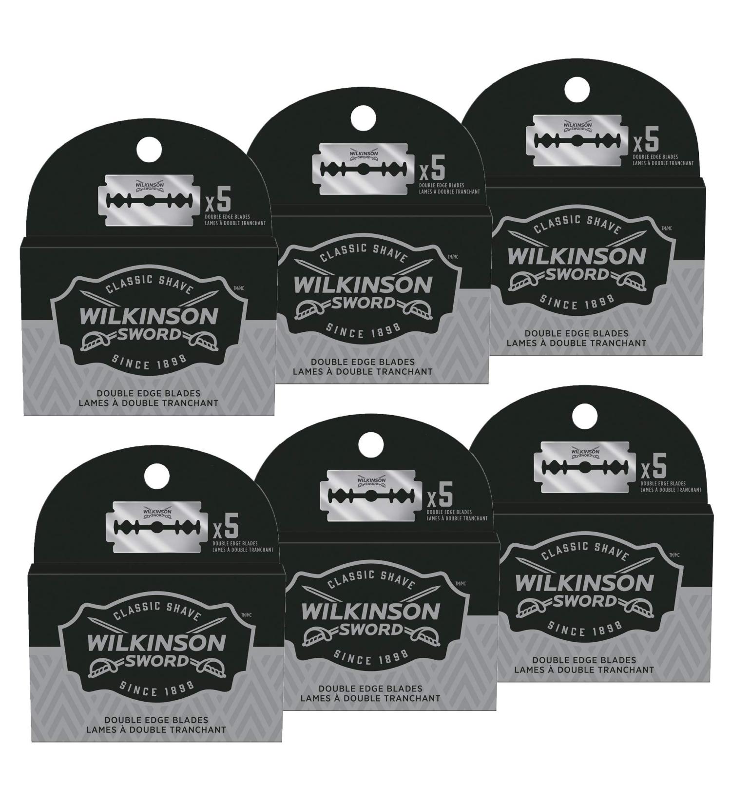 Buy Wilkinson Sword Double Edge Razor Blades Refills | 30 Count Pack of 6 for Smooth Shaving - International Shipping Available - Buy Online on SooperMarket.com