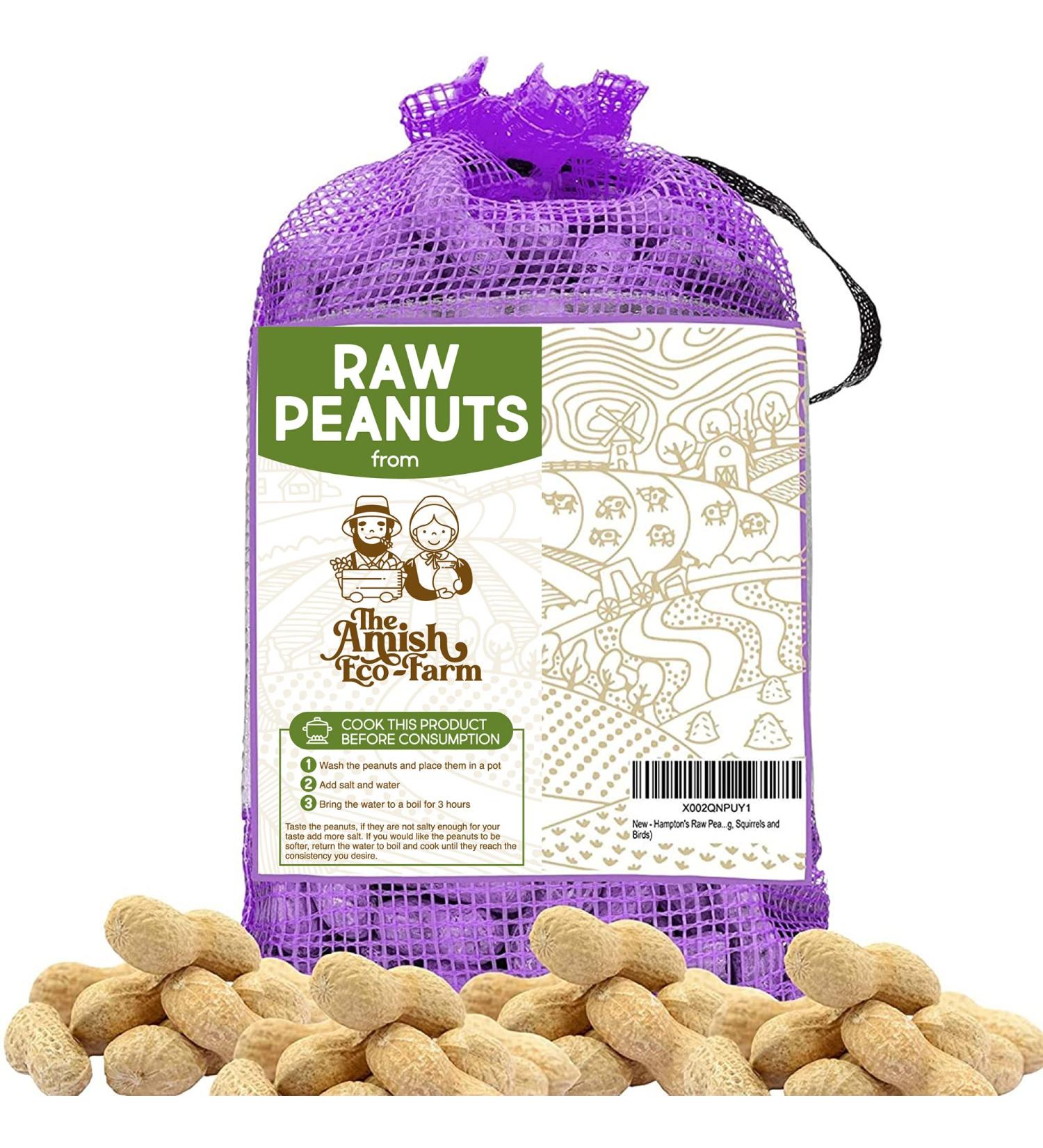 Raw Peanuts in Shell Fancy 5 lbs. | Perfect for Boiling, Squirrels, Birds | The Amish Eco-Farm - Buy Online on SooperMarket.com
