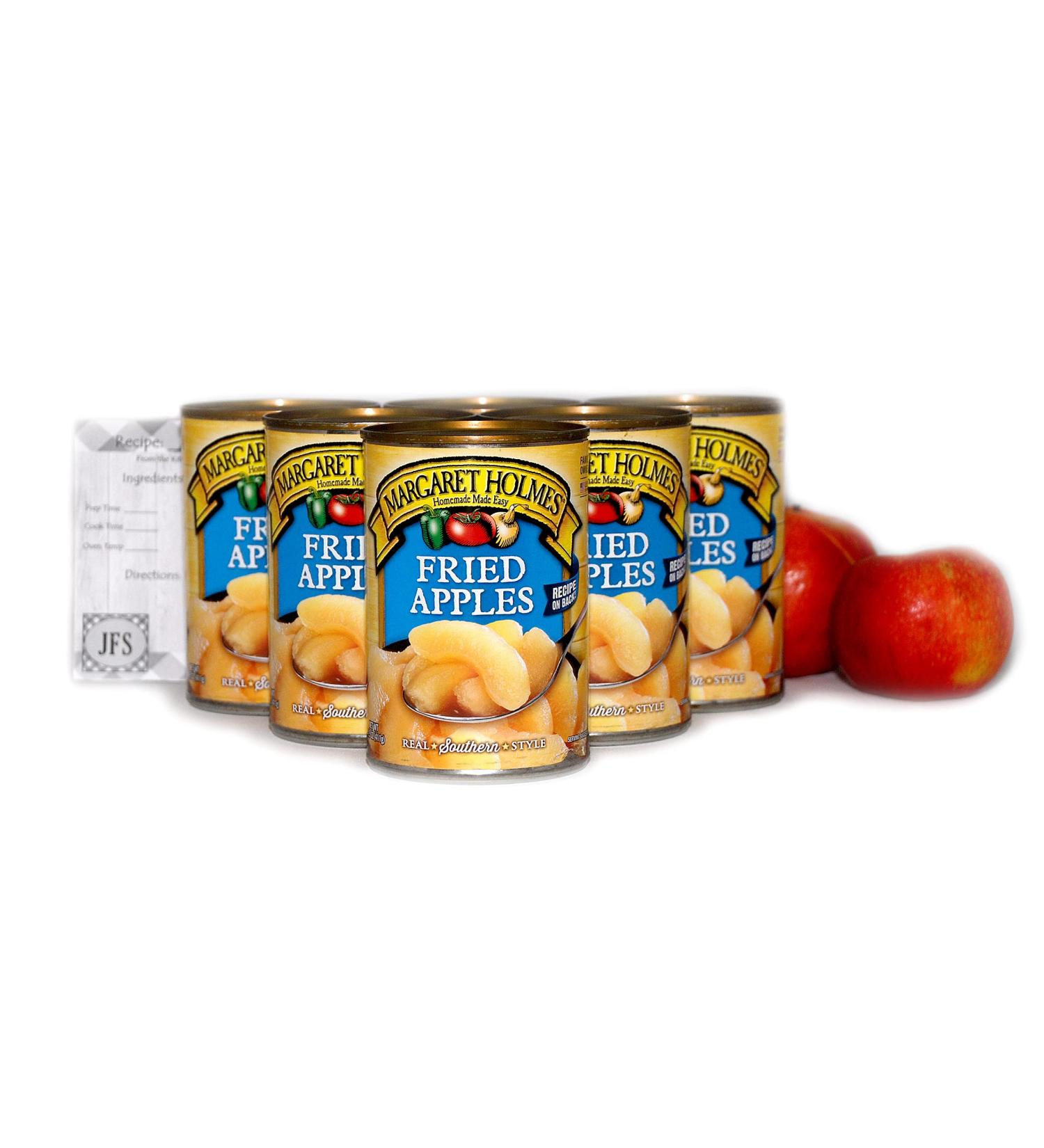 Margaret Holmes Real Southern Style Fried Apples 6-Pack (14.5 Oz Cans) + Recipe Card - Buy Online on SooperMarket.com