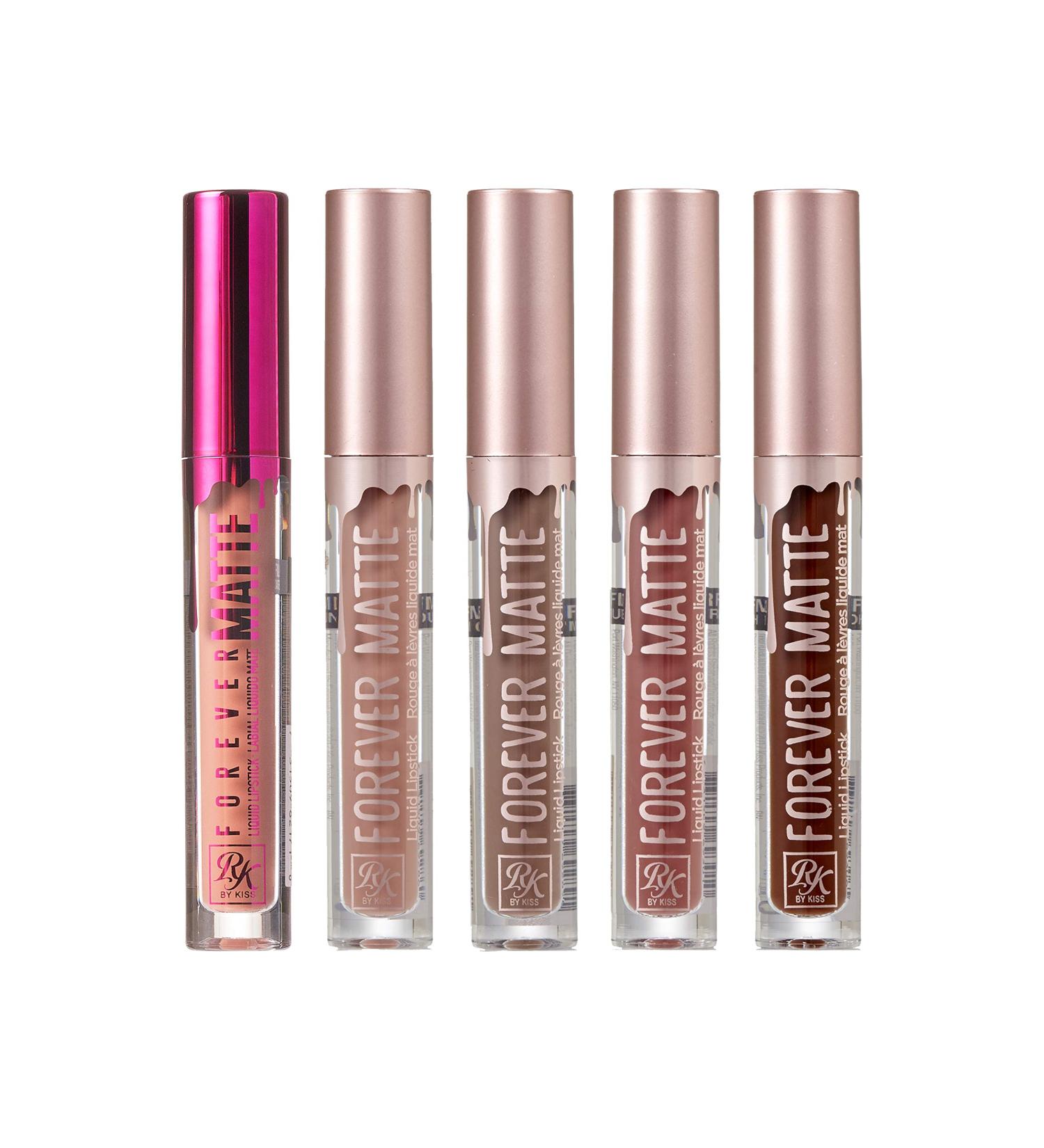 Ruby Kisses Forever Matte Liquid Lipstick 5 Pack - RFML02, RFML05, RFML07, RFML12, RFML19 - 1 Set - Buy Online on SooperMarket.com