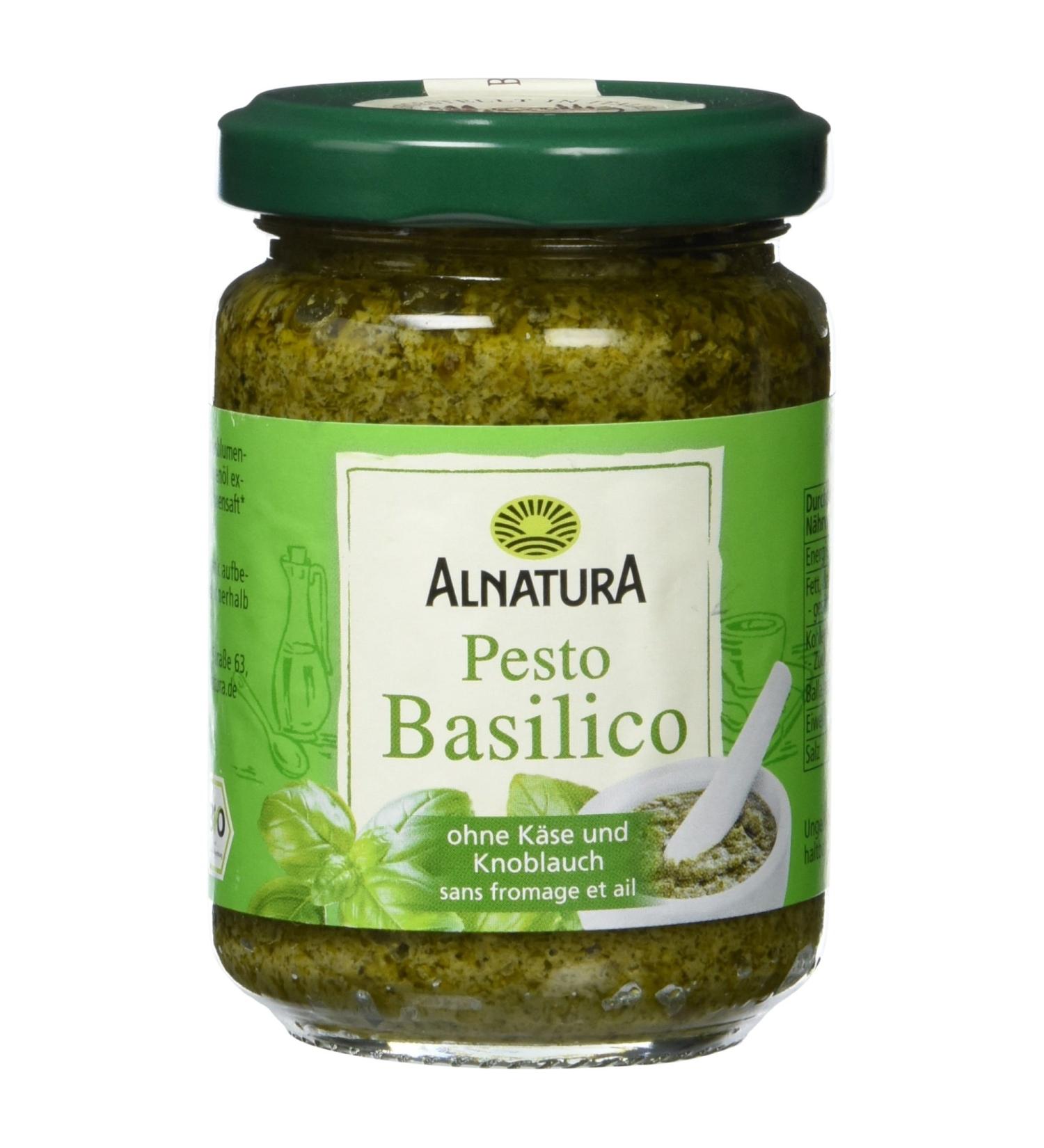 Buy Alnatura Bio Pesto Basilico 130g - Organic Basil Pesto for Delicious Meals | International Shipping Available - Buy Online on SooperMarket.com