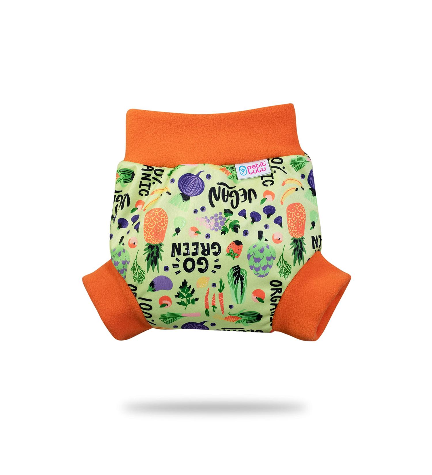 Petit Lulu Size S Pull Up Cloth Nappy Wrap | Washable & Reusable Diaper Cover | Made in Europe (Go Green) - Buy Online on SooperMarket.com