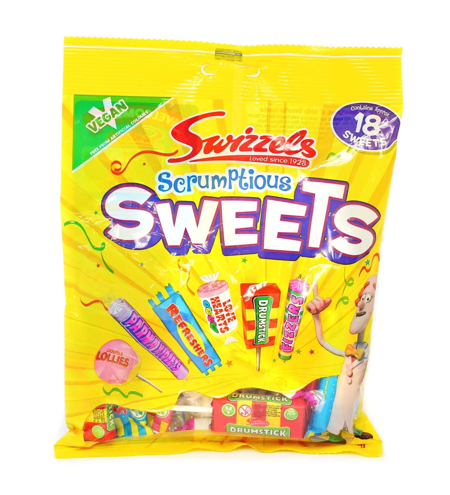 12X134G Swizzels Scrumptious Sweets - A Mouthwatering Selection of Delicious and Chewy Candy Treats