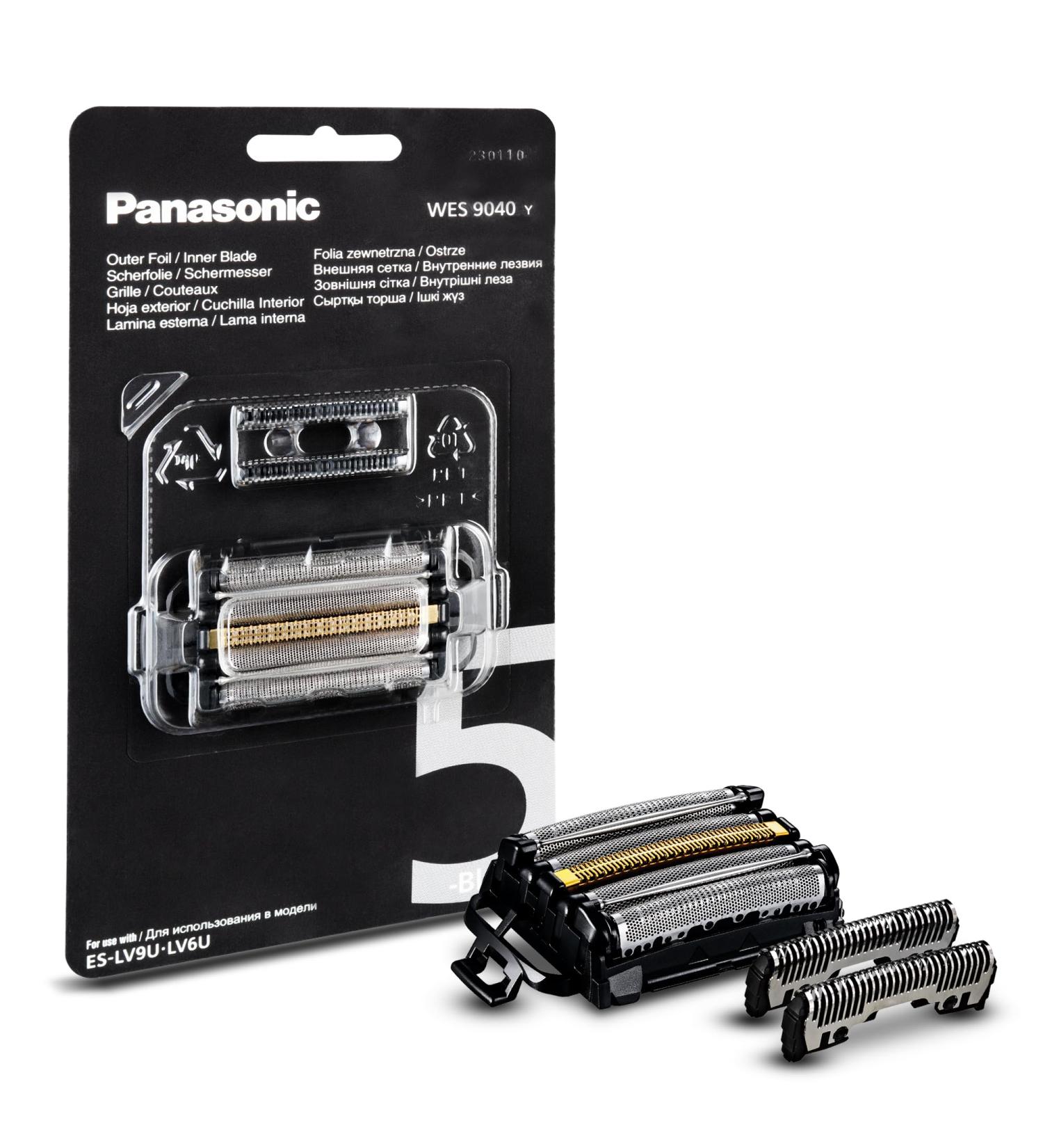 Buy Panasonic WES9040Y1361 Replacement Blades & Shear Film - Compatible with ES-LV9U & ES-LV6U | 5-Blade System Waterproof Japanese Stainless Steel - Buy Online on SooperMarket.com