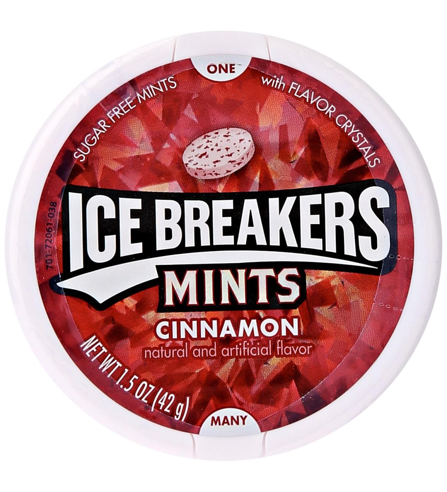 Ice Breakers Cinnamon Sugar-Free Mints 42g Tub - American Import (Pack of 1) - Buy Online on SooperMarket.com