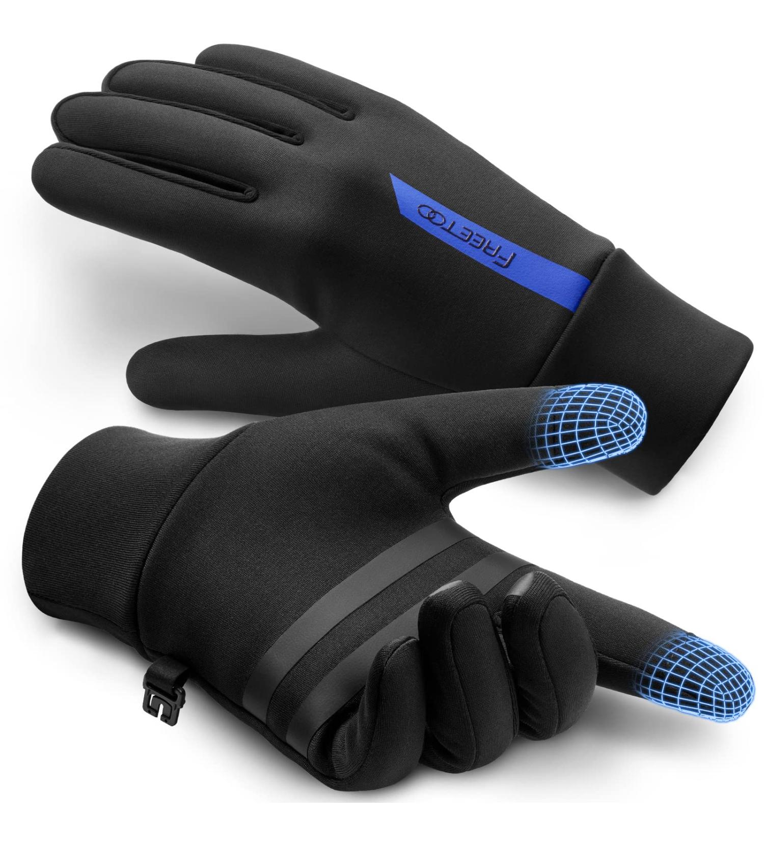 FREETOO Touchscreen Winter Running Gloves Men - Black Medium (1 Pair) - Buy Online on SooperMarket.com