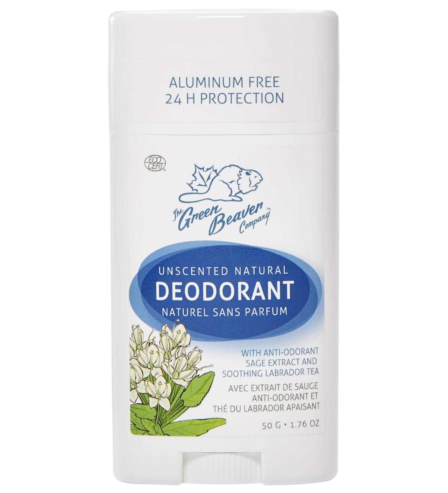 Green Beaver Unscented Natural Deodorant Stick - 24 Hour Protection Aluminum Free 1.76 Oz - Shop Now - Buy Online on SooperMarket.com