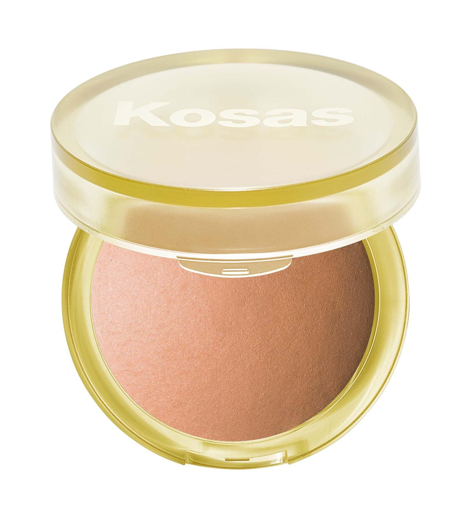 Kosas Sun Show Glowy Warmth Bronzer - Talc-Free Vegan Contouring Powder for Cheekbones & Jawline - Enriched with Fatty Acids - Ideal for Beachy Looks - Buy Online on SooperMarket.com