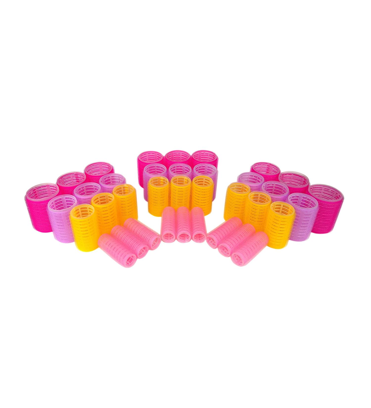 Hair Rollers Self Grip Holding Rollers Hairdressing Curlers Hair Design Sticky Cling Style For DIY Or Hair Salon By Kamay's (Gripping Sticky Rollers 36PCS 4 Size) Large Medium Small Premium Set Nylon Sticky 36PCS 4 Sizes - Buy Online on SooperMarket.com