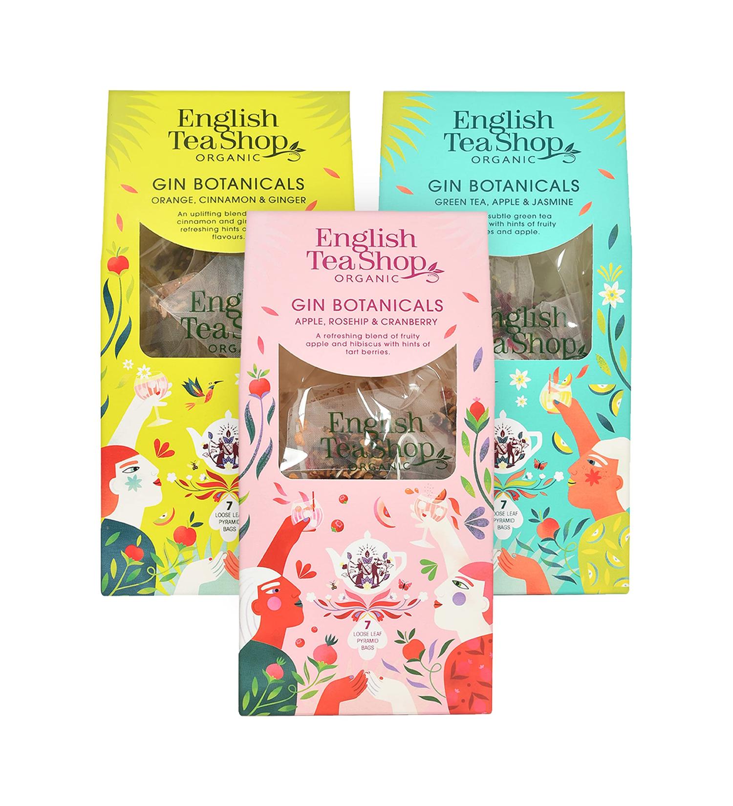 English Tea Shop Organic Gin Botanicals - Multi pack of 3 different types of Natural Botanical Blends - Buy Online on SooperMarket.com