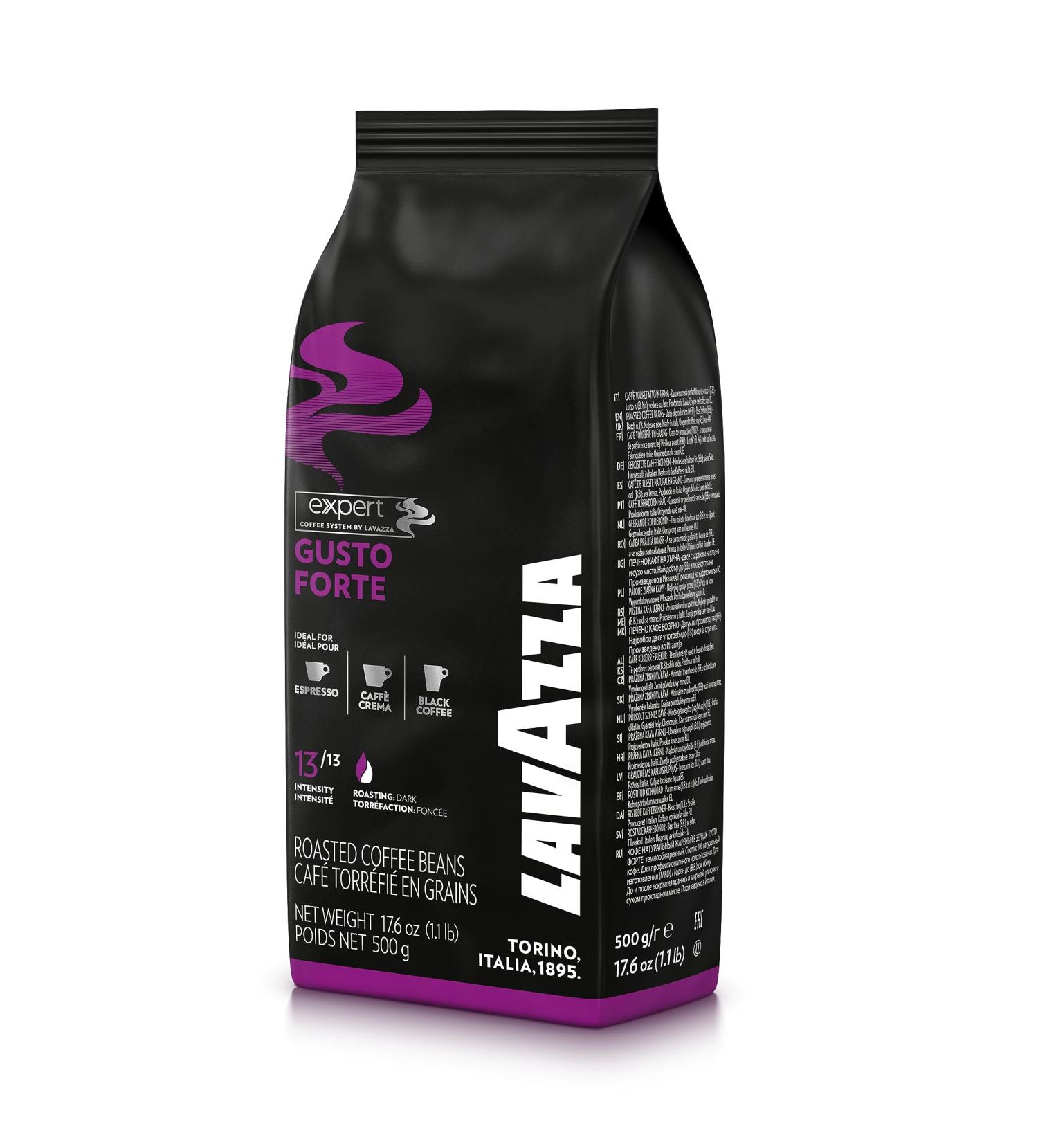 Lavazza Gusto Forte 500g Coffee Beans (12) - Buy Online on SooperMarket.com