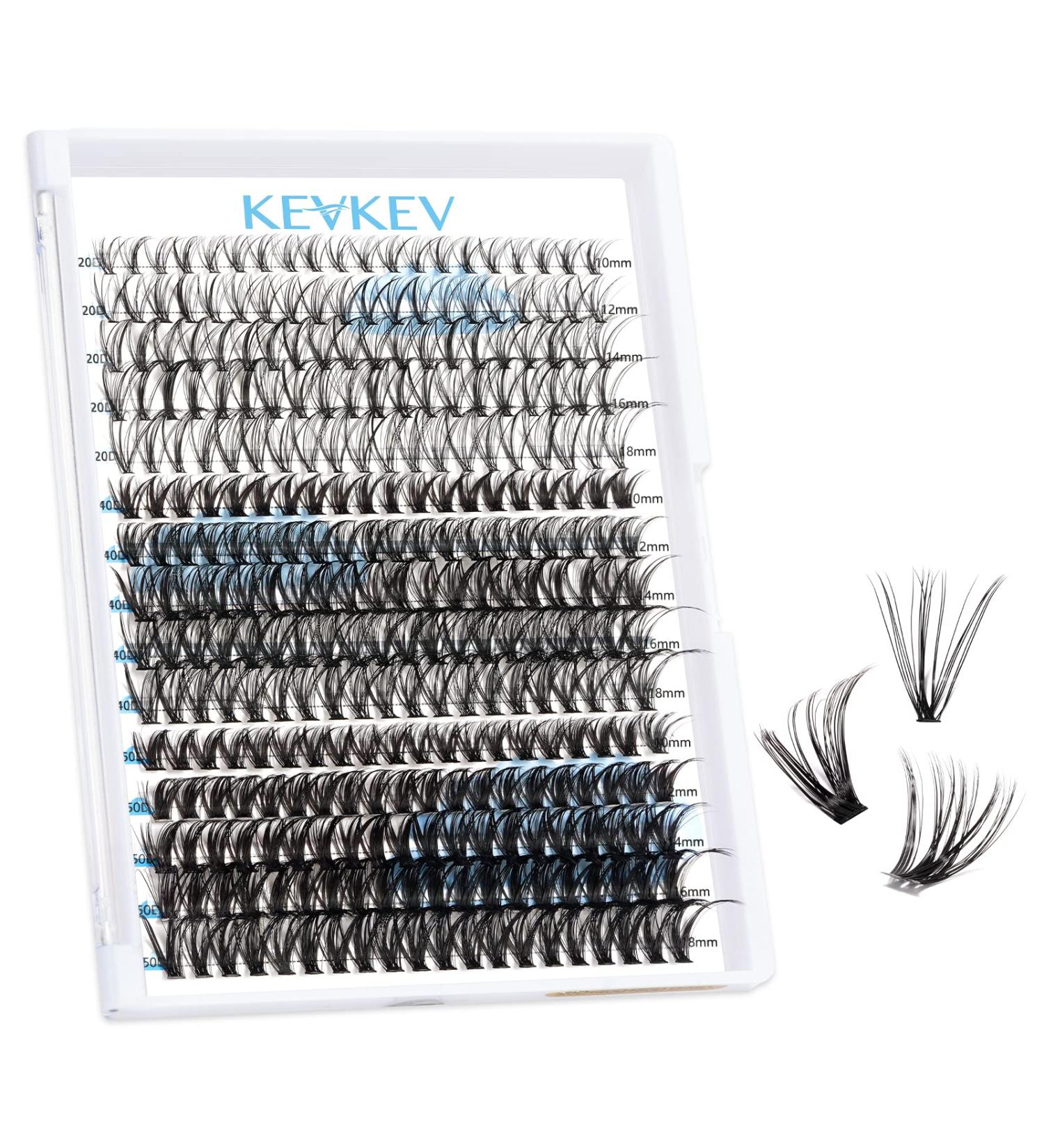 D-Mix 20D+40D+50D Cluster Lashes D Curl 10-18mm - 300 Pcs Individual Eyelash Clusters for DIY Lash Extension - Natural Volume Look - Easy to Apply at Home - Buy Online on SooperMarket.com