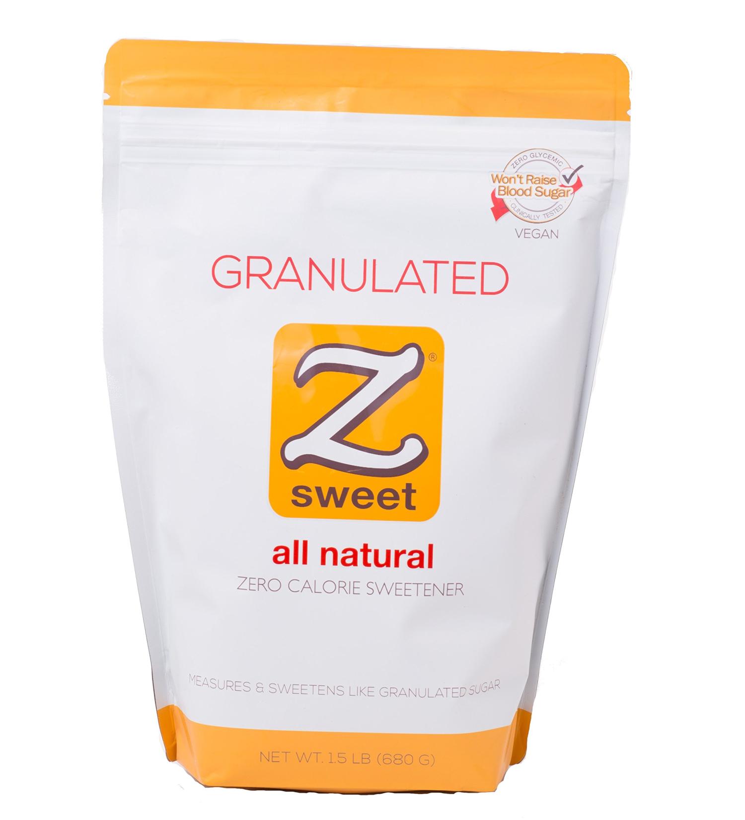 Z SWEET All-Natural Zero Calorie Sweetener 24 Oz - Non-GMO, Gluten-Free, Keto & Diabetic Friendly Erythritol Sugar Alternative - Buy Online on SooperMarket.com