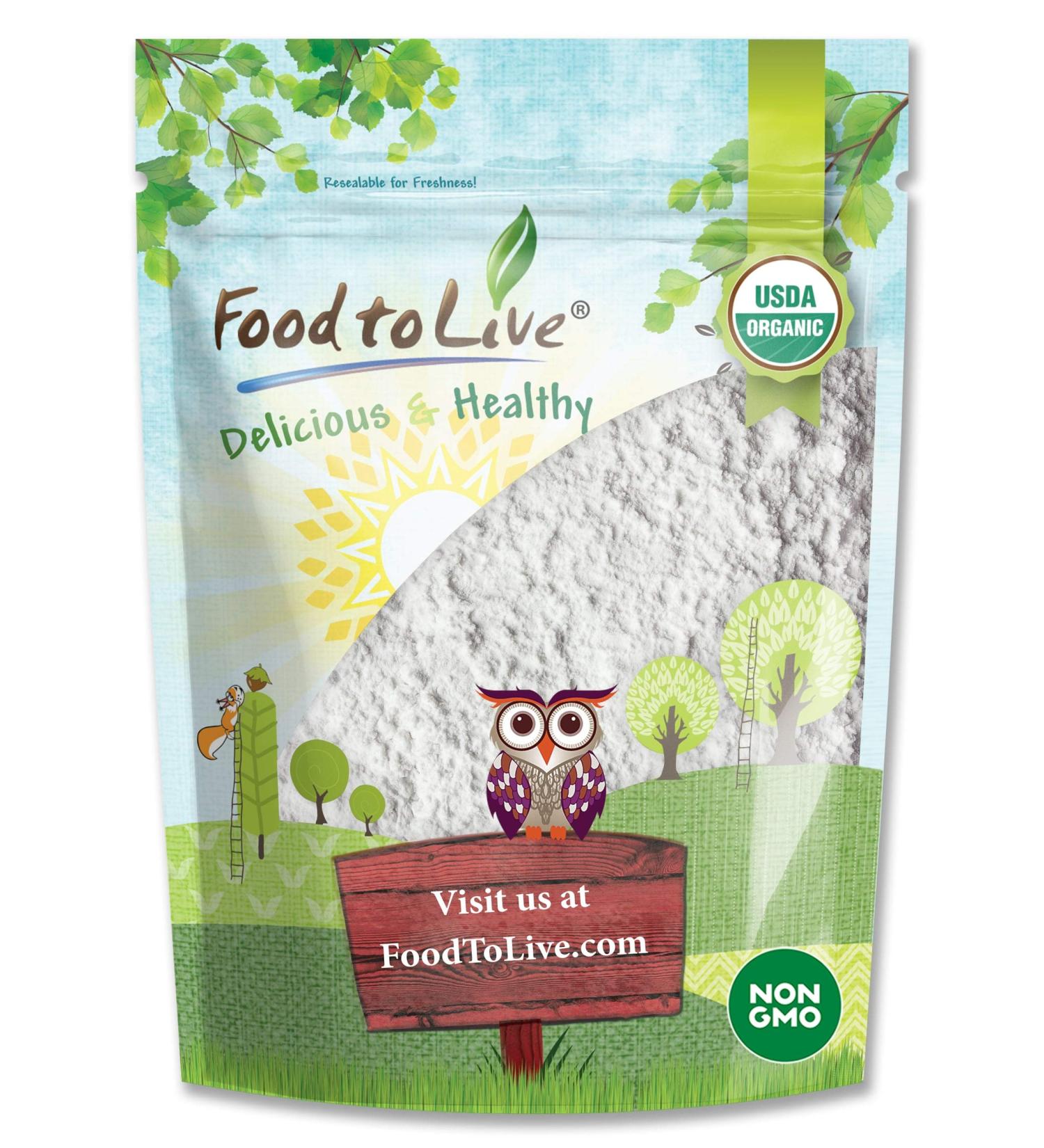 Organic Potato Starch 1lb - Non-GMO Unmodified Powder for Cooking & Baking - Vegan & Kosher - Great for Thickening Sauces, Soups & Gravy - Buy Online on SooperMarket.com