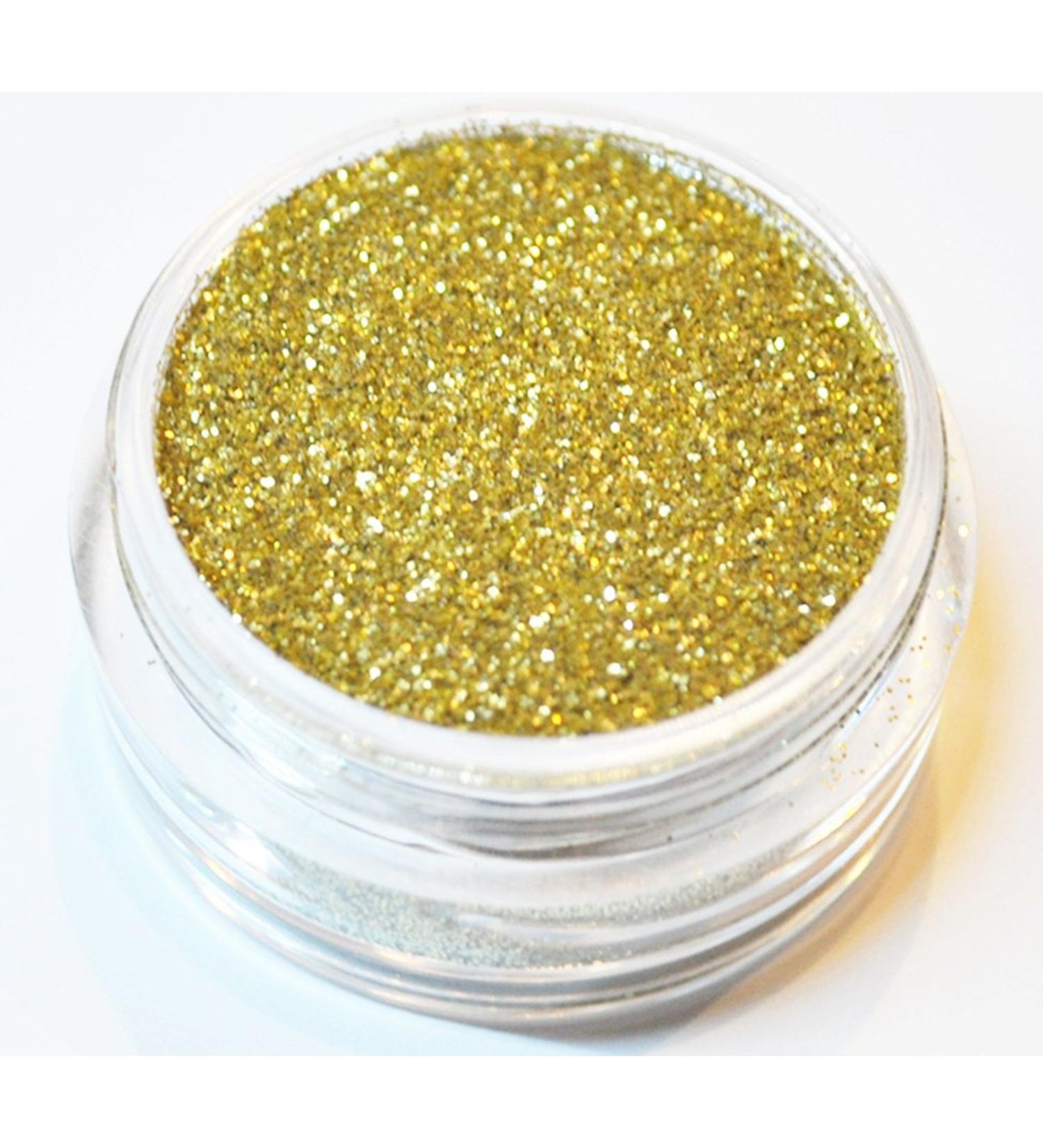 KM-Nails Glitter gold XXL Studio size 0.2 mm fine 10ml