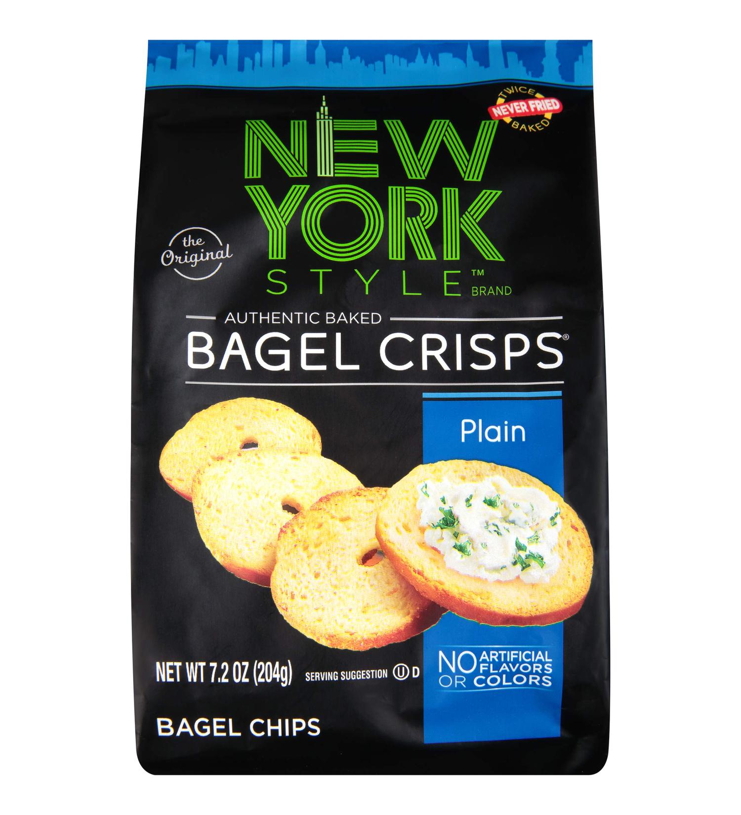 New York Style Bagel Crisps  Plain  7.2 Ounce - Buy Online on SooperMarket.com