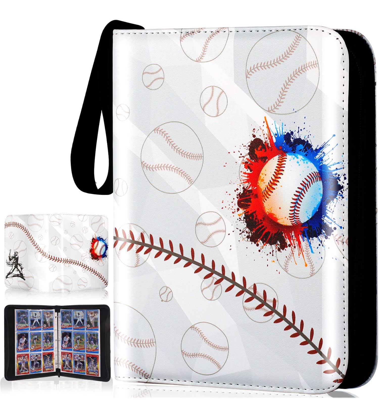 9 Pocket Trading Card Binder with 50 Removable Sleeves - Holds 900 Baseball & Sports Cards - Buy Online on SooperMarket.com