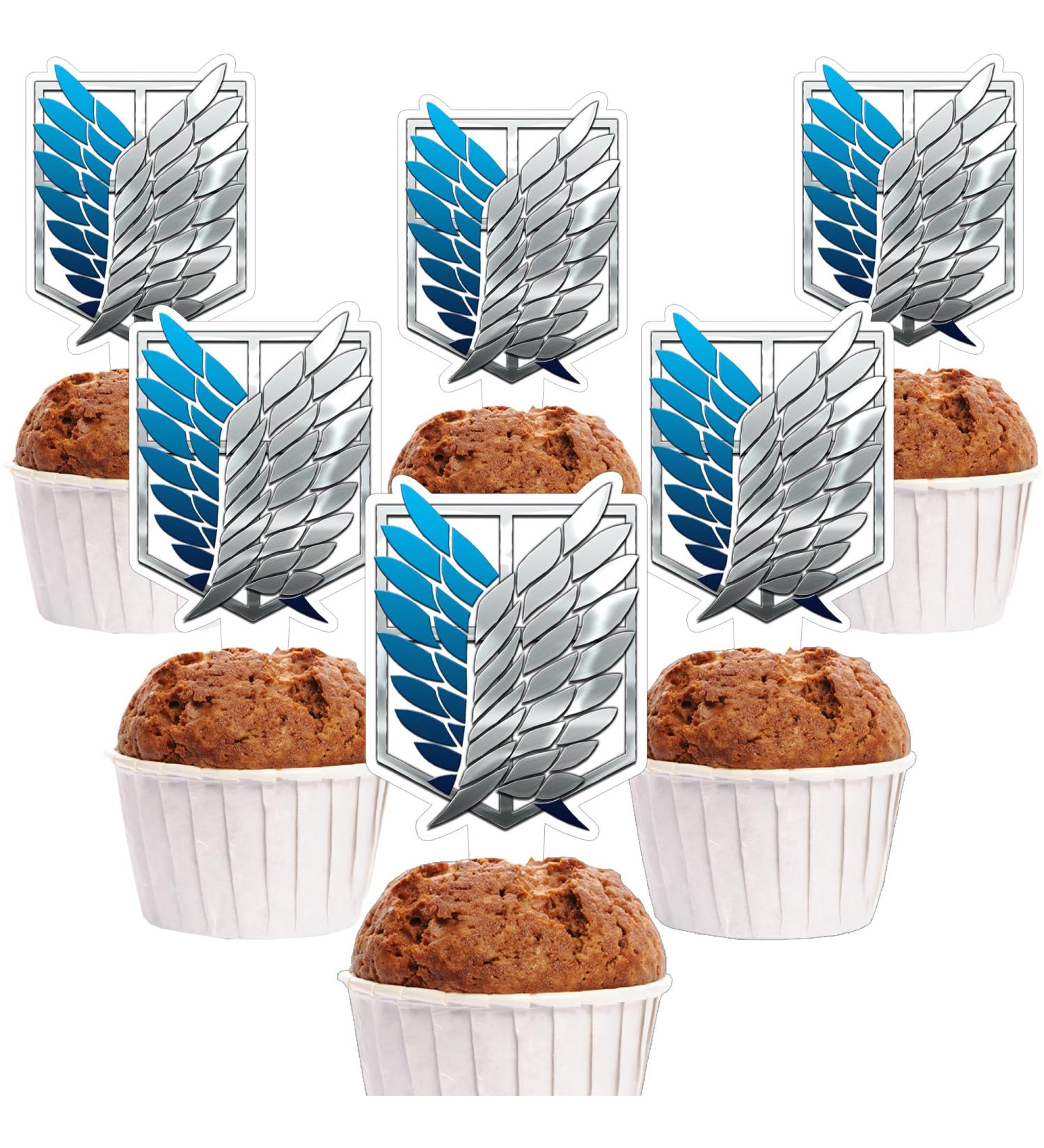 Notbadsys Wings of Liberty Cupcake Decoration Suitable for Attack on Titan Theme Party Cake Decoration (30 pieces) - Buy Online on SooperMarket.com