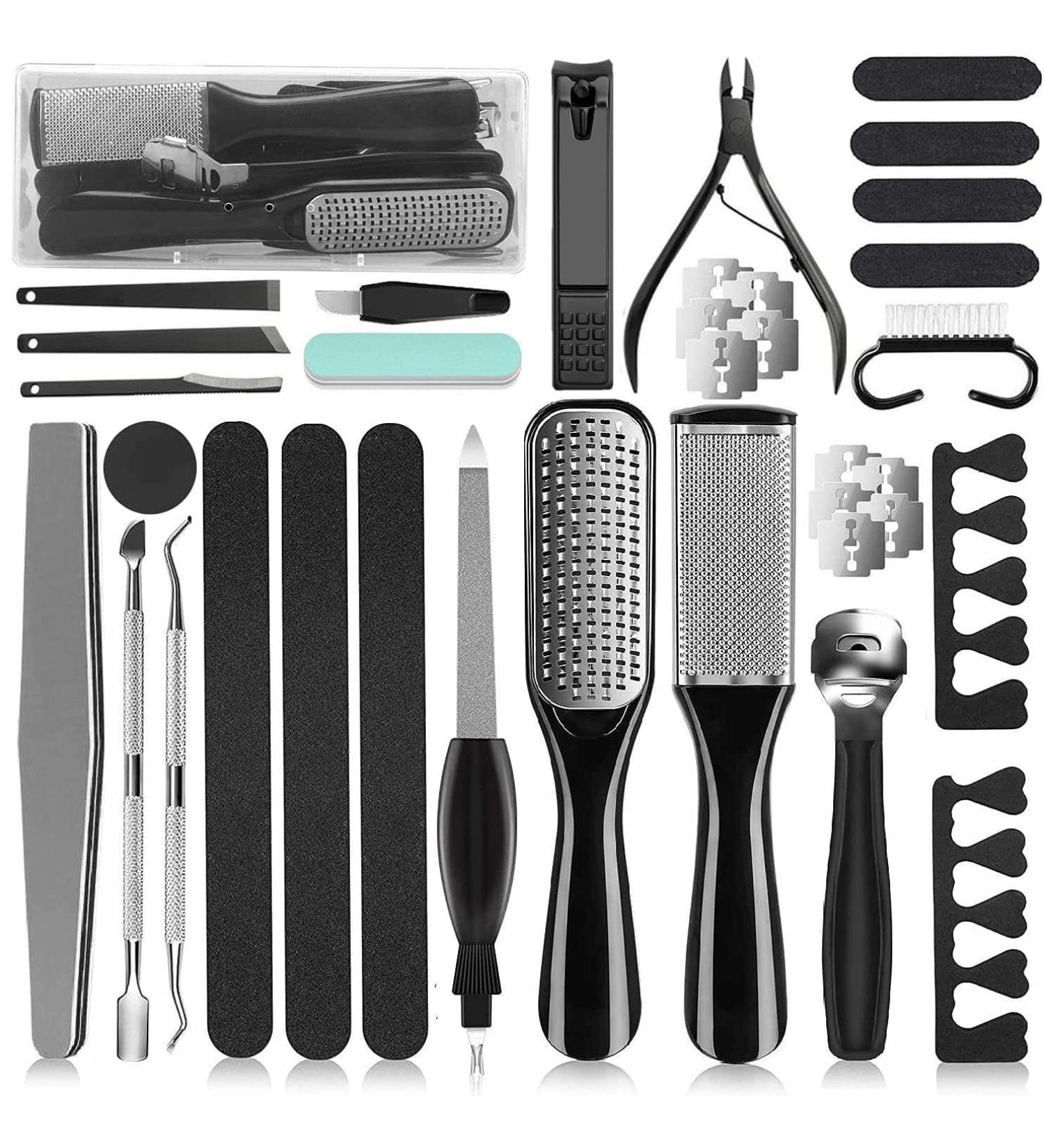 36 in 1 Professional Pedicure Kit - Foot Rasp & Dead Skin Remover for Home & Salon Care - Buy Online on SooperMarket.com