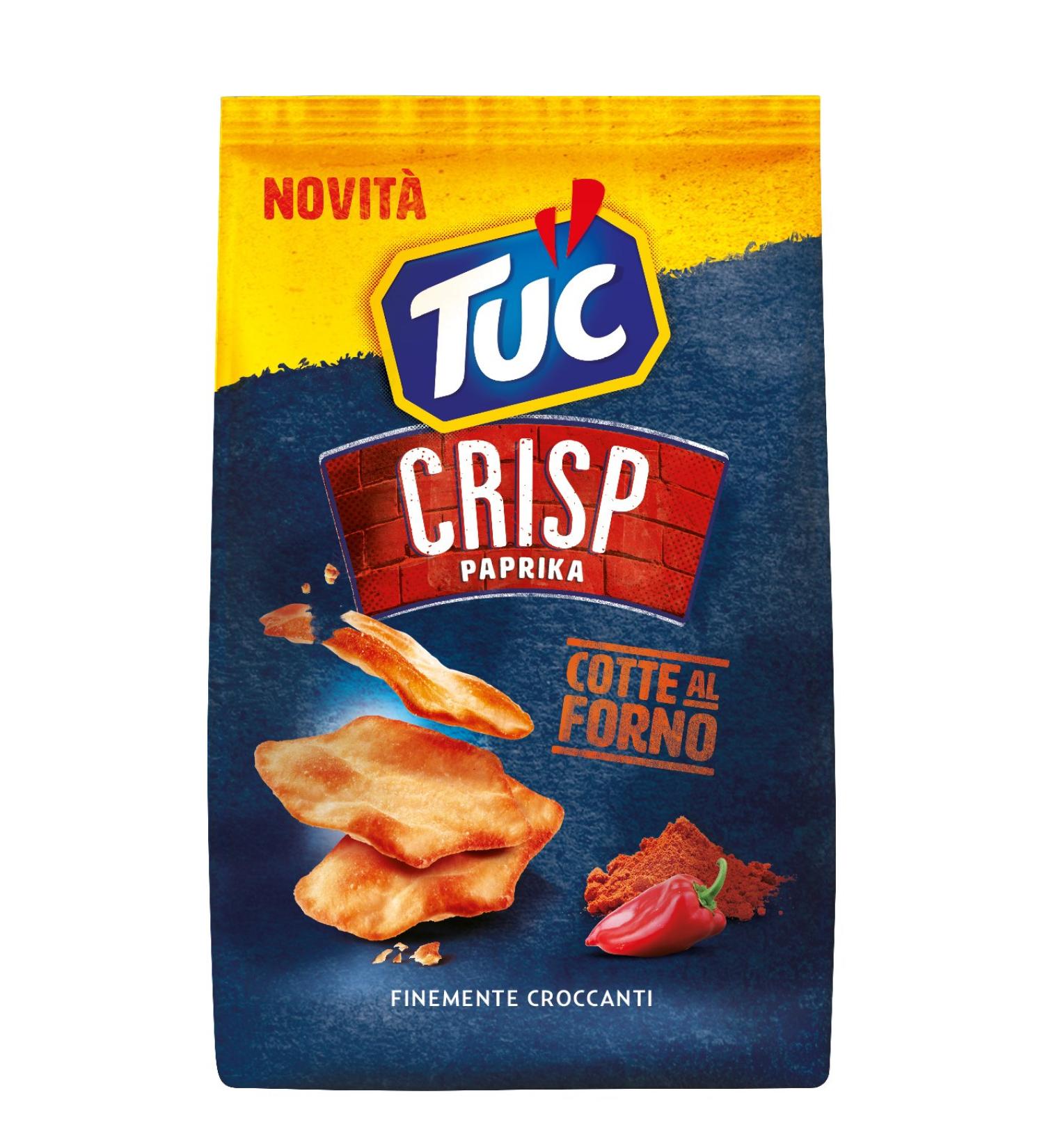 TUC Crisp Paprika Salted Crackers Baked Salted 100g Salted 100 g (Pack of 1)