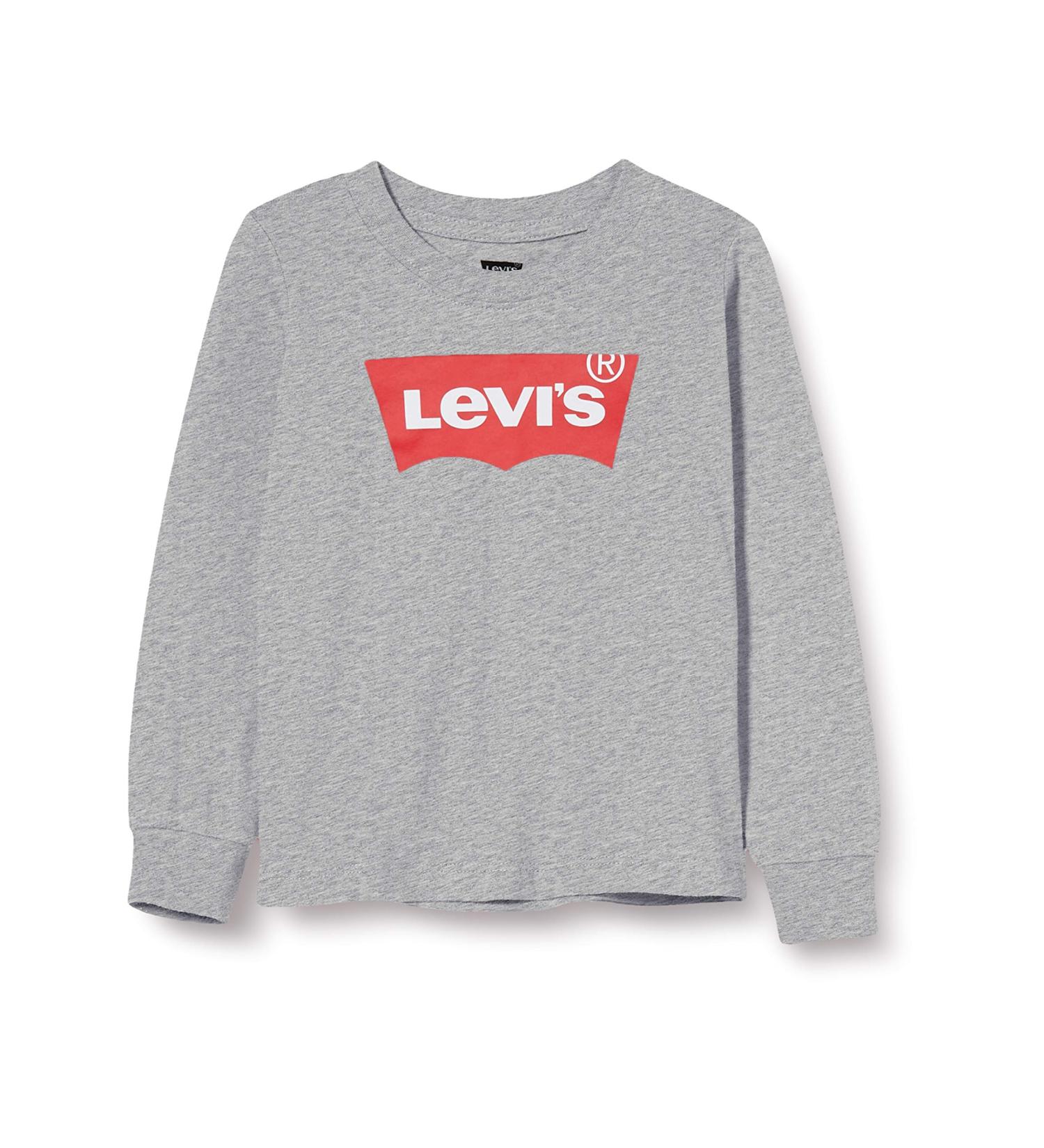 Levi's Kids Baby Boys 12M Grey Heather Long Sleeve Batwing Tee - Buy Online on SooperMarket.com