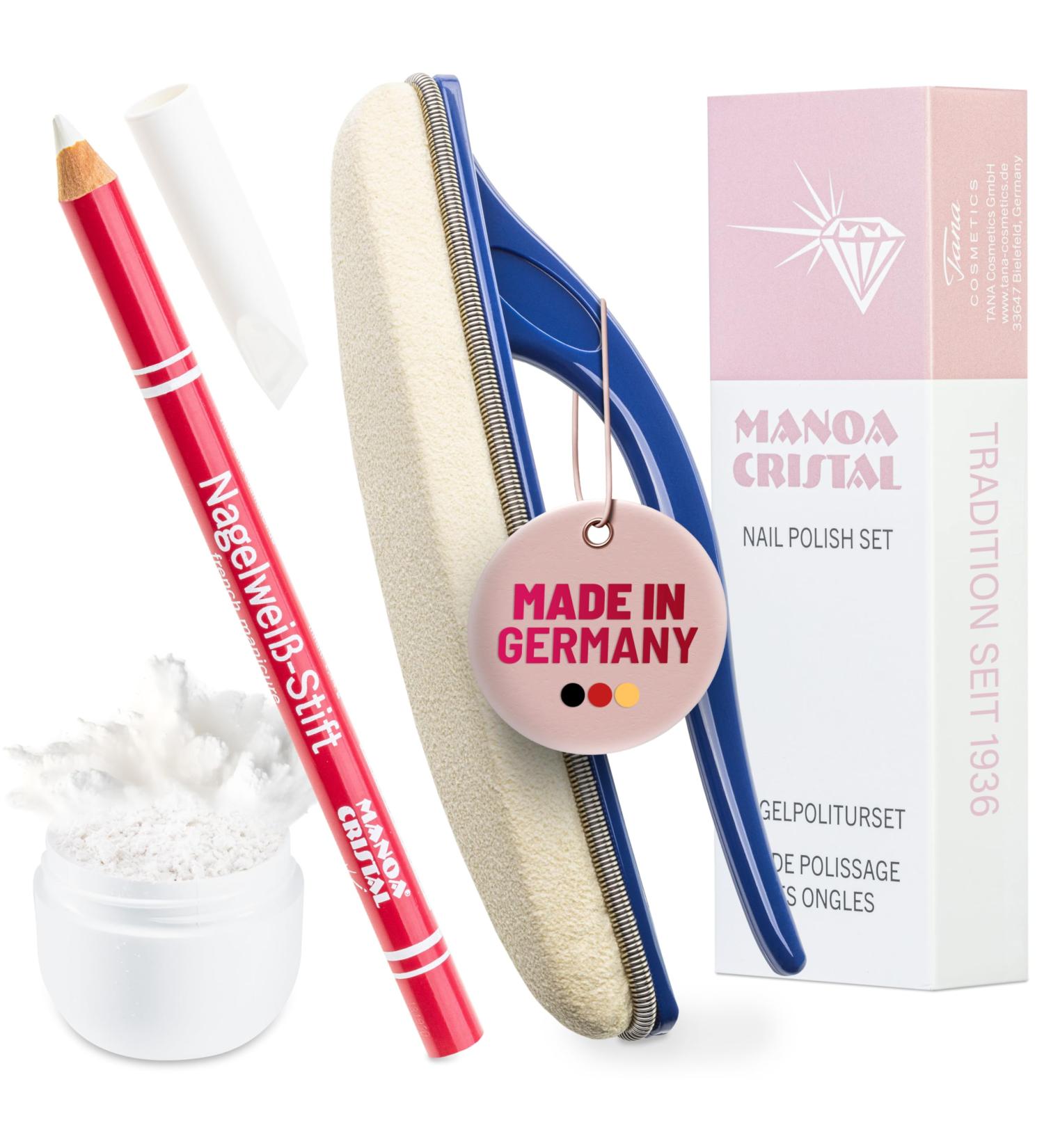 Nail Buffing Kit : Leather Buffer ( Polisher ) and Powder - Buy Online on SooperMarket.com