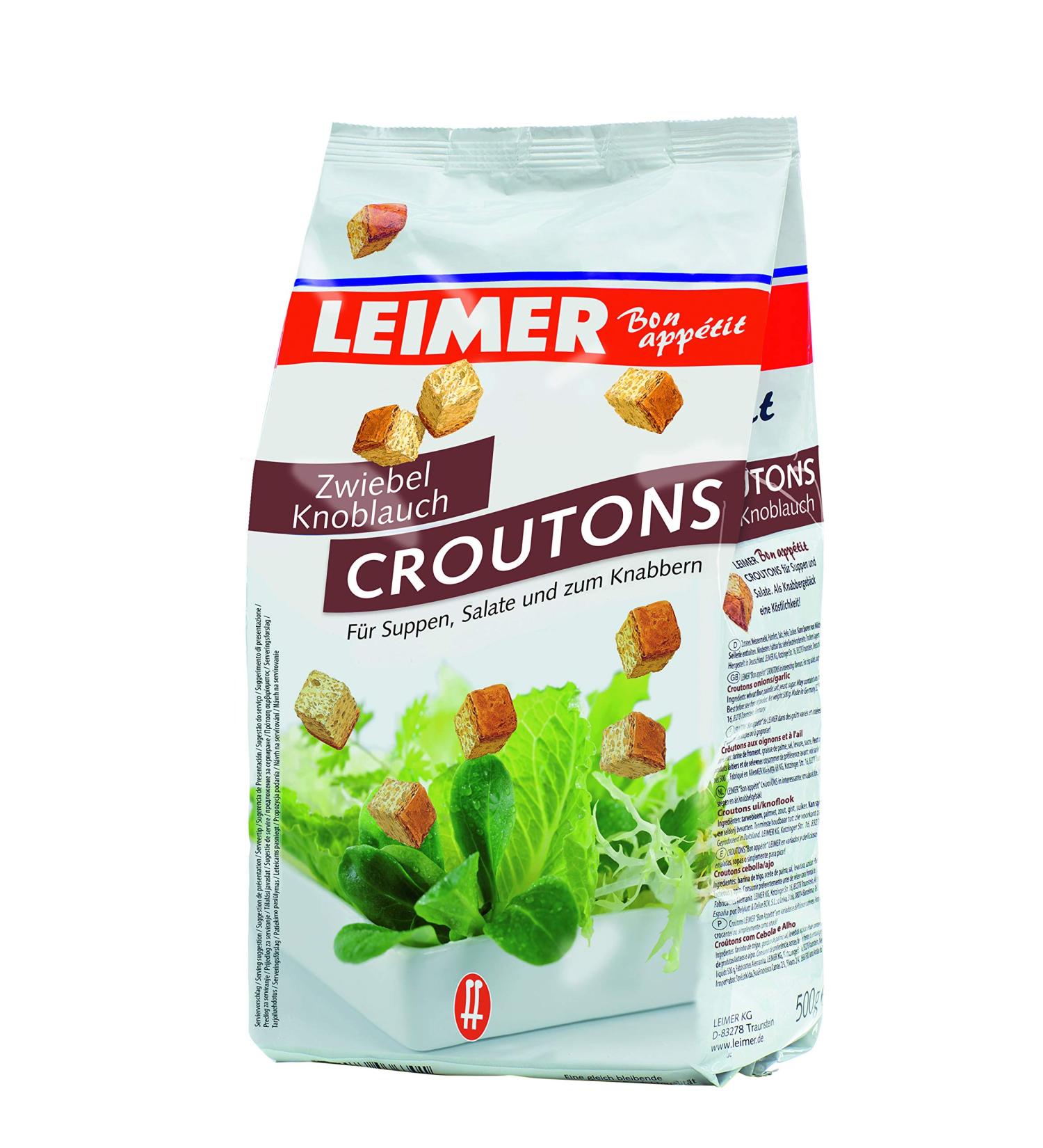 Leimer Croutons Onion/Garlic 500 grams