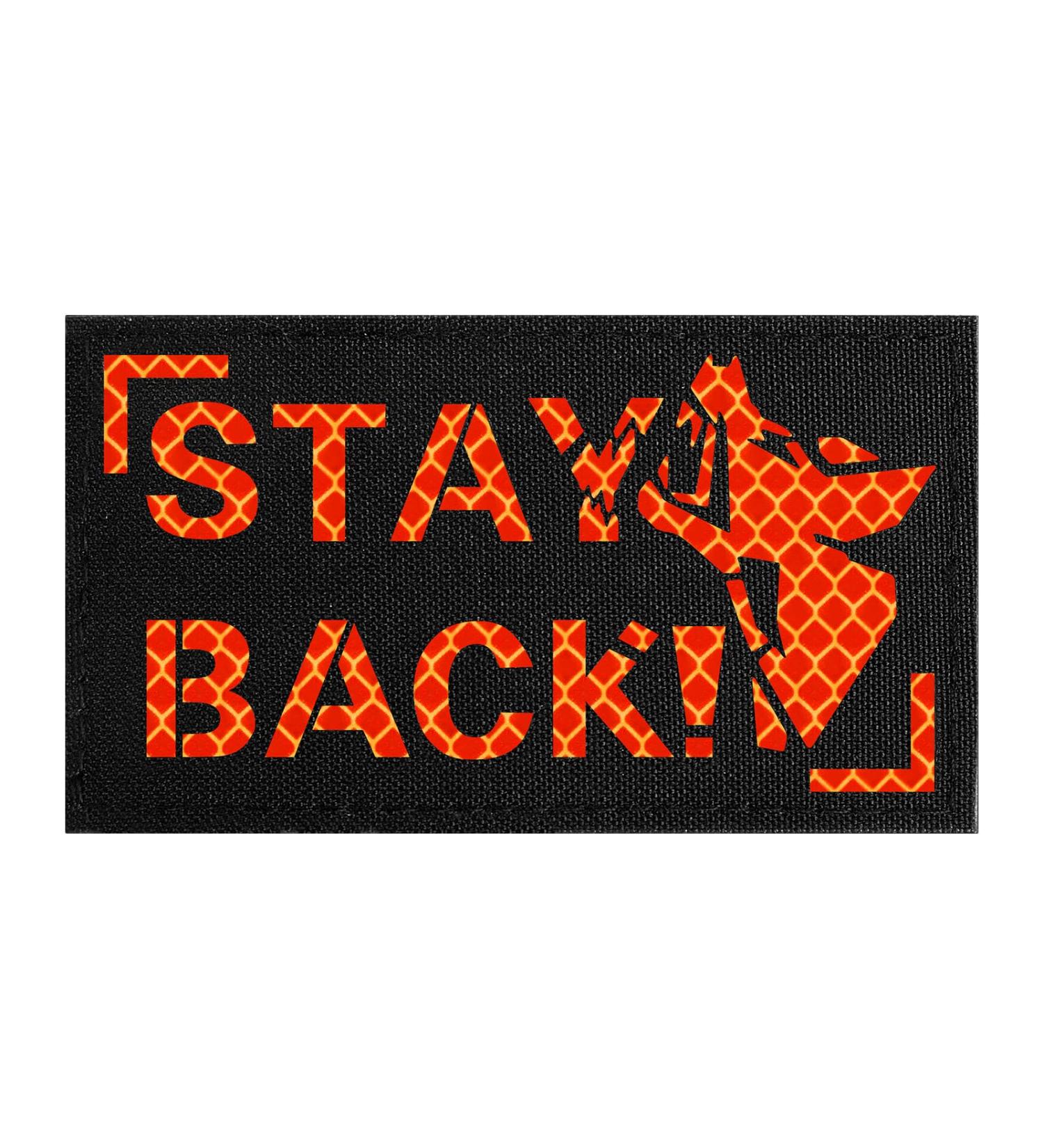 Oneigris Hi-Vis Reflective Dog Patches - Orange/Black Laser-Cut Design for Enhanced Visibility | International Shipping Available - Buy Online on SooperMarket.com