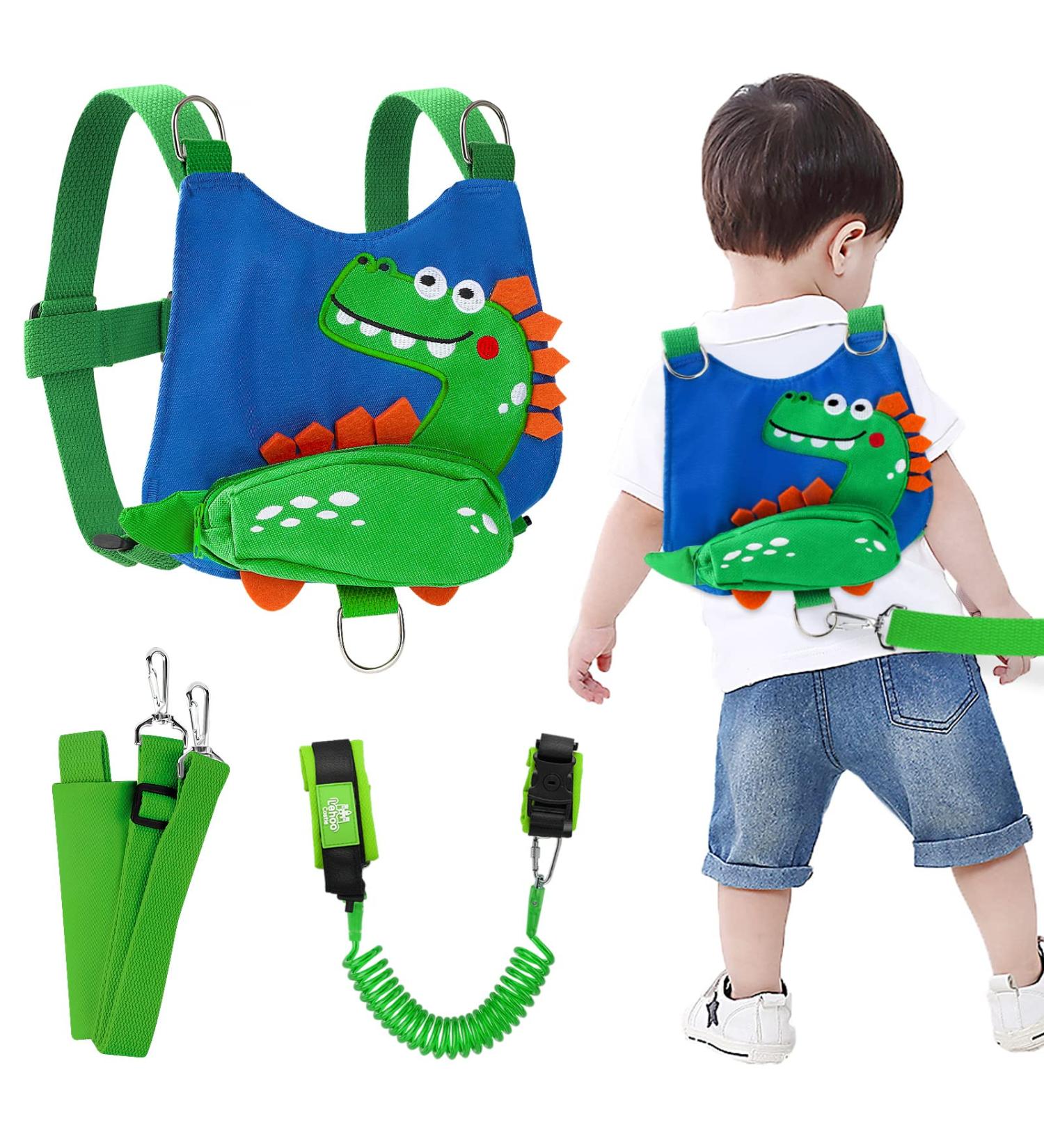 Toddler Leash for Boys  4-in-1 Leash for Kids  Toddler Harness with Leash  Child Leash for Walking with Baby Safety Anti Lost Wrist Link (Dinosaur) - Buy Online on SooperMarket.com