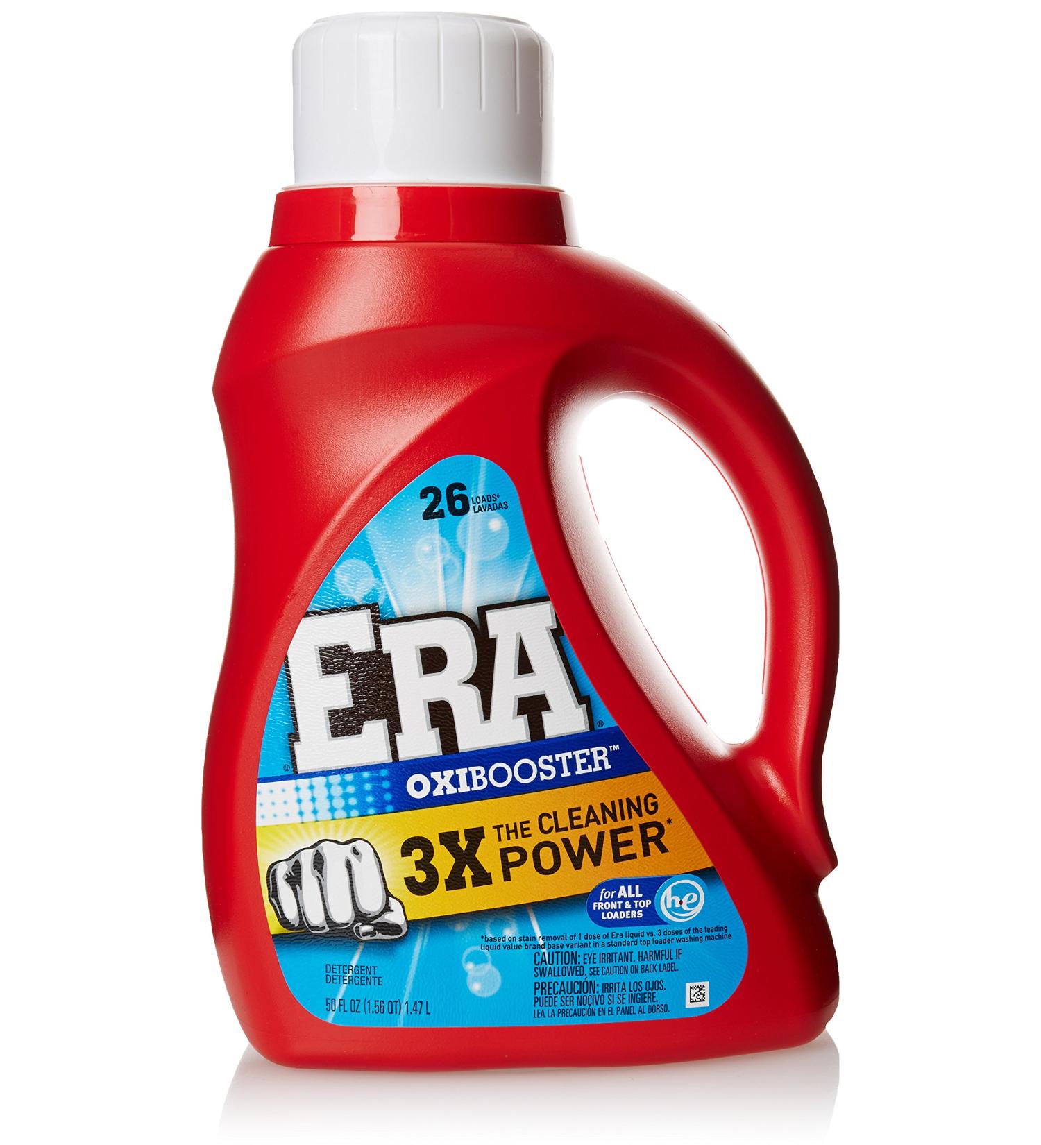 Era Oxi Booster Liquid Detergent 50 oz - Powerful Stain Removal for All Fabrics | International Shipping Available - Buy Online on SooperMarket.com