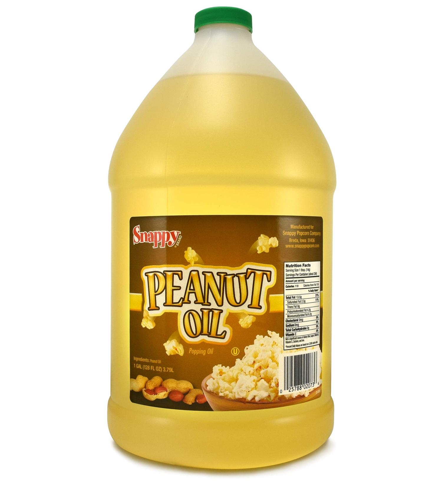 Snappy Popcorn 1 Gallon Pure Peanut Oil - 128 Fl Oz - No Color Added - Buy Online on SooperMarket.com