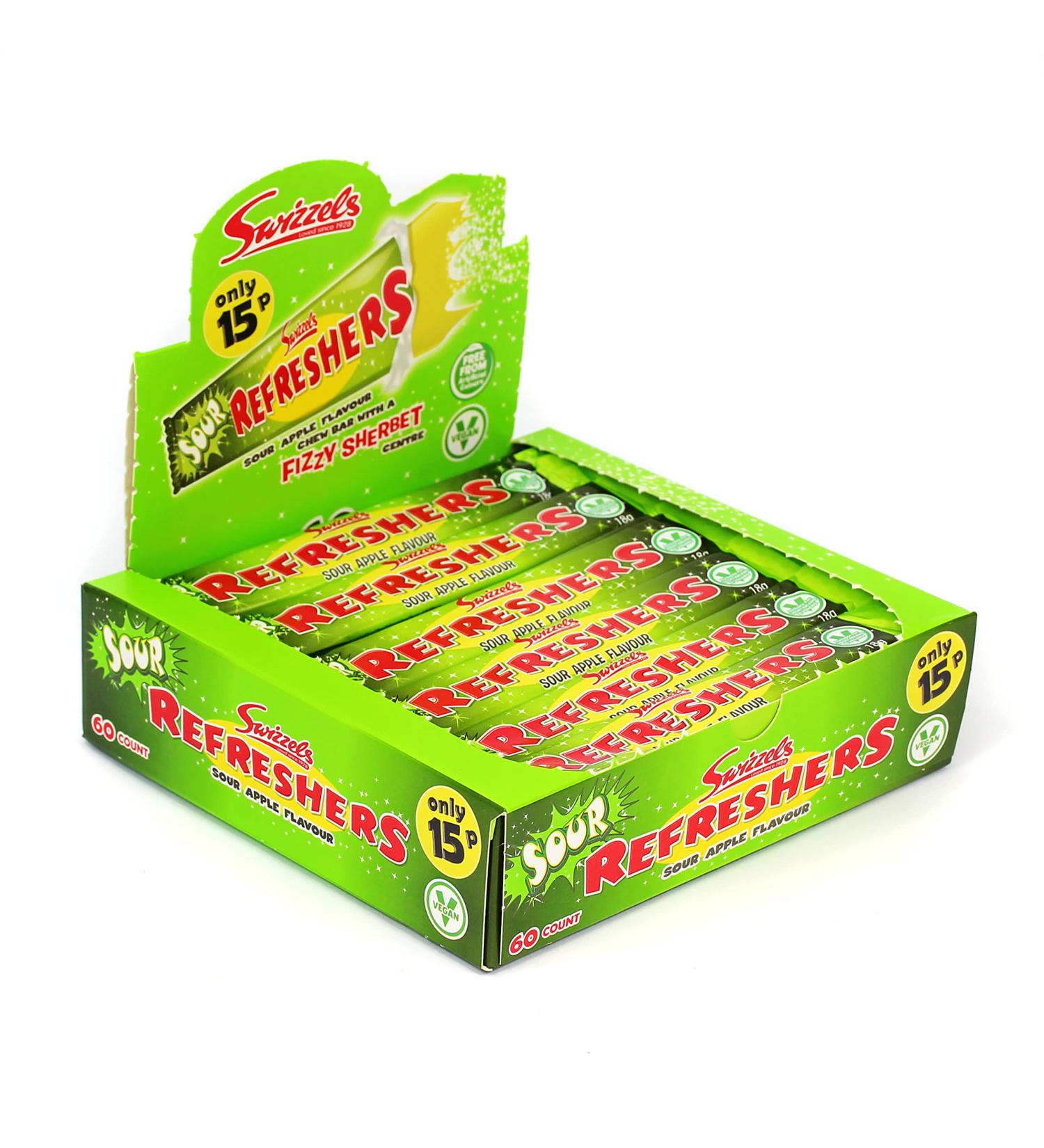 60CT REFRESHER S/APPLE CHEW BAR
