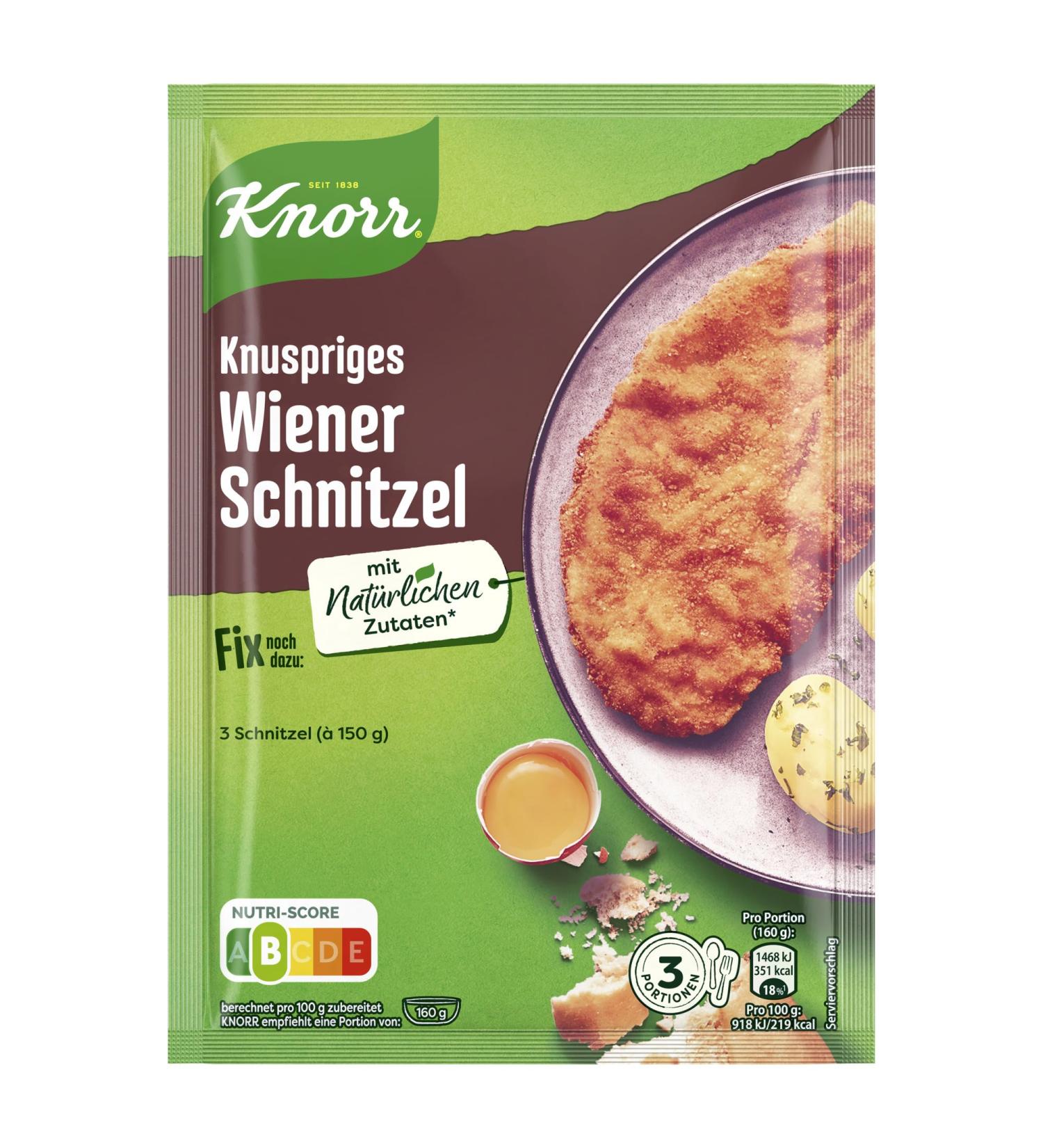 Buy Knorr Fix Crispy Wiener Schnitzel Seasoning Mix - 90g | Natural Ingredients for Delicious German Dishes - International Shipping - Buy Online on SooperMarket.com