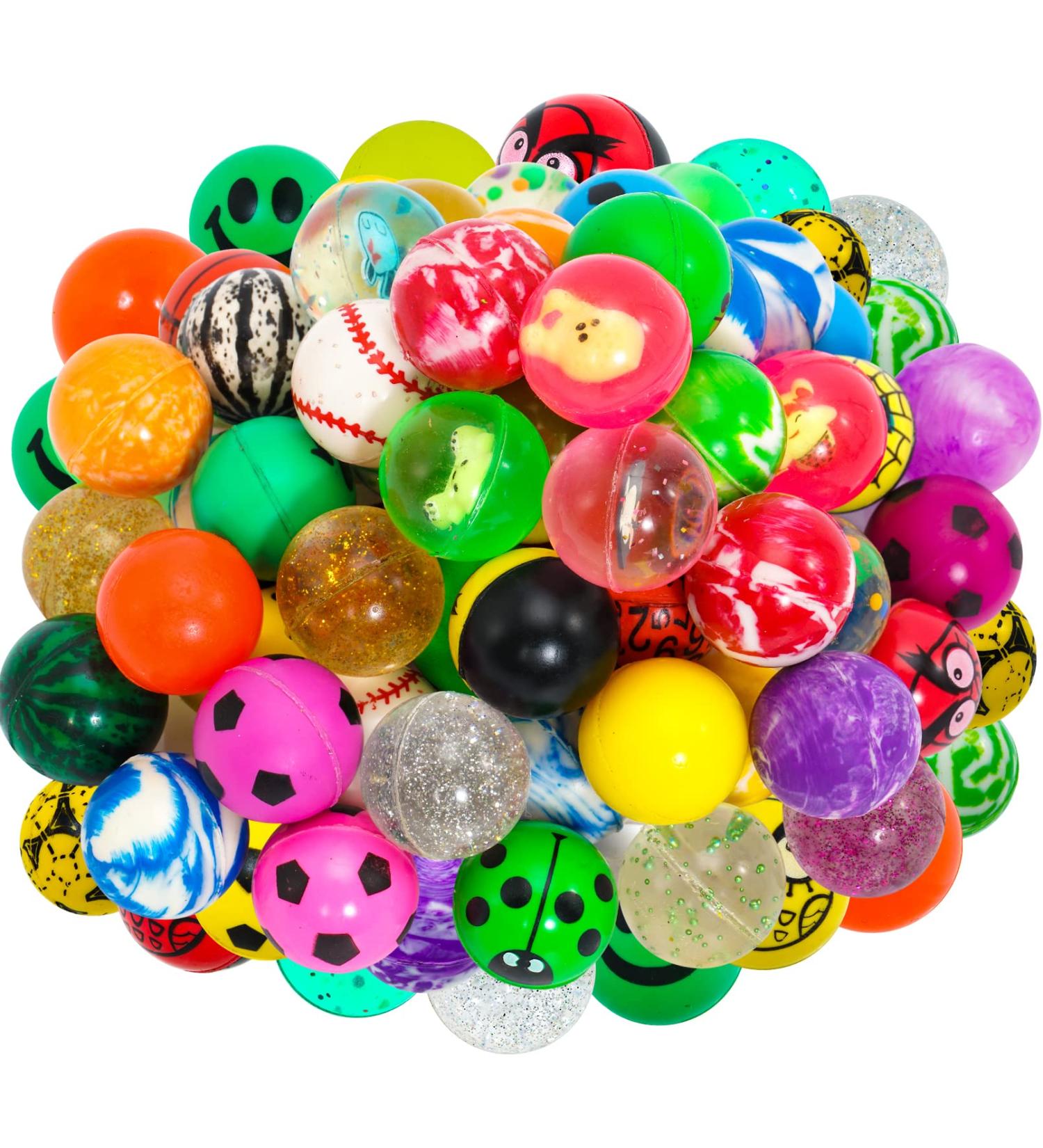 Buy DazaRey Flummi - 50 Colorful 25mm Bouncy Rubber Balls for Kids | Perfect for Birthday Gifts & Classroom Fun - Buy Online on SooperMarket.com