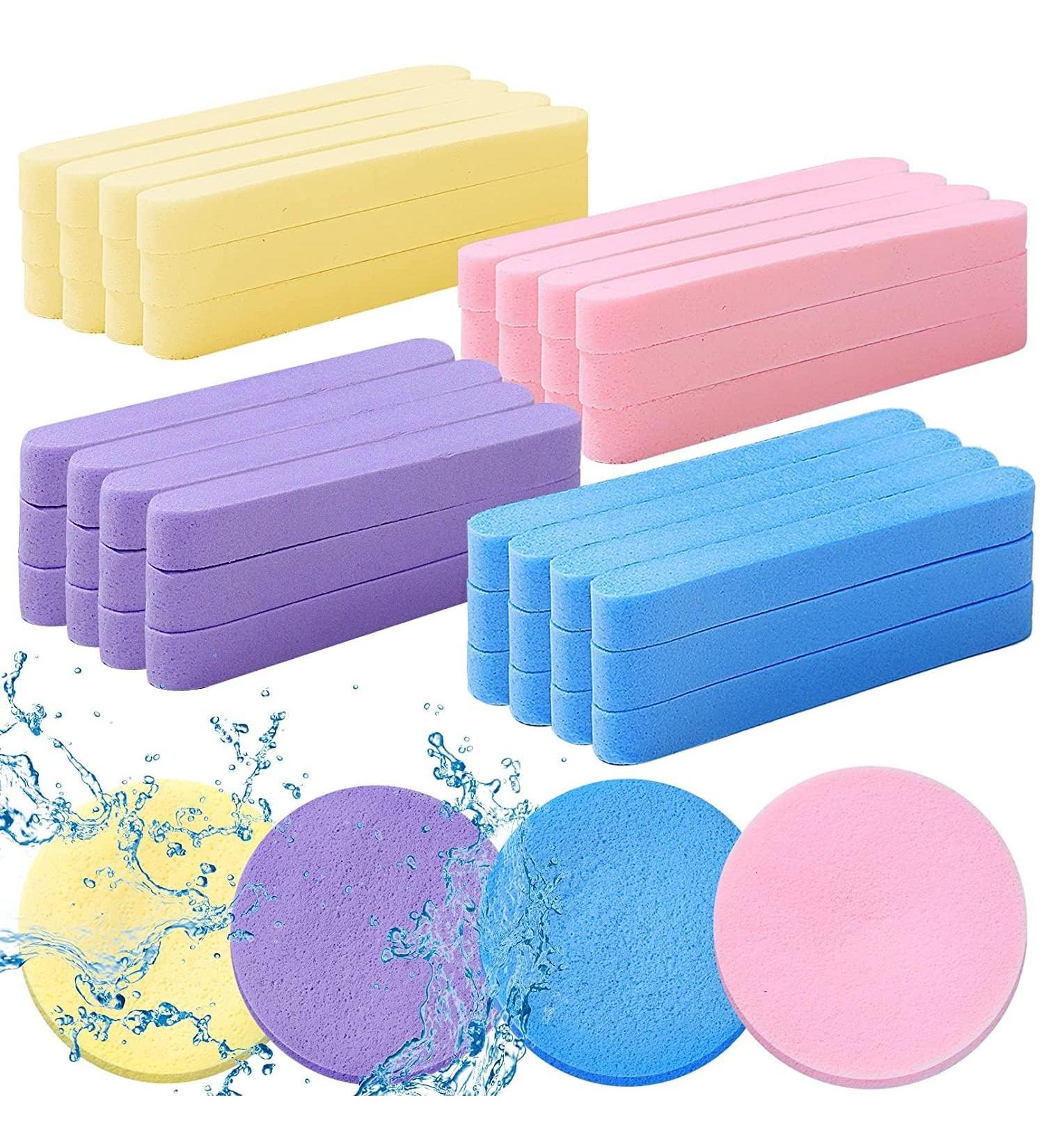 FANXIYA 48 Pack Compressed Facial Sponges Beauty Sponge Pad for Travel &Makeup Removal Reusable Mini Cosmetic Wipes for Cleansing&Face Washing - Buy Online on SooperMarket.com