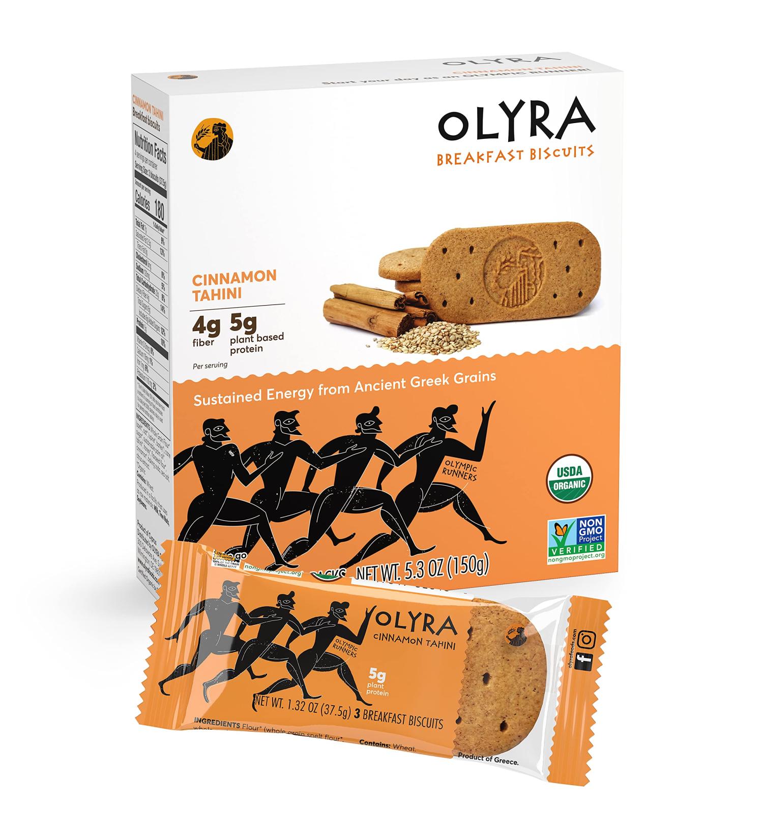 Buy Olyra Organic Cinnamon Tahini Breakfast Biscuits - 5.3 OZ | Healthy Snack - Buy Online on SooperMarket.com