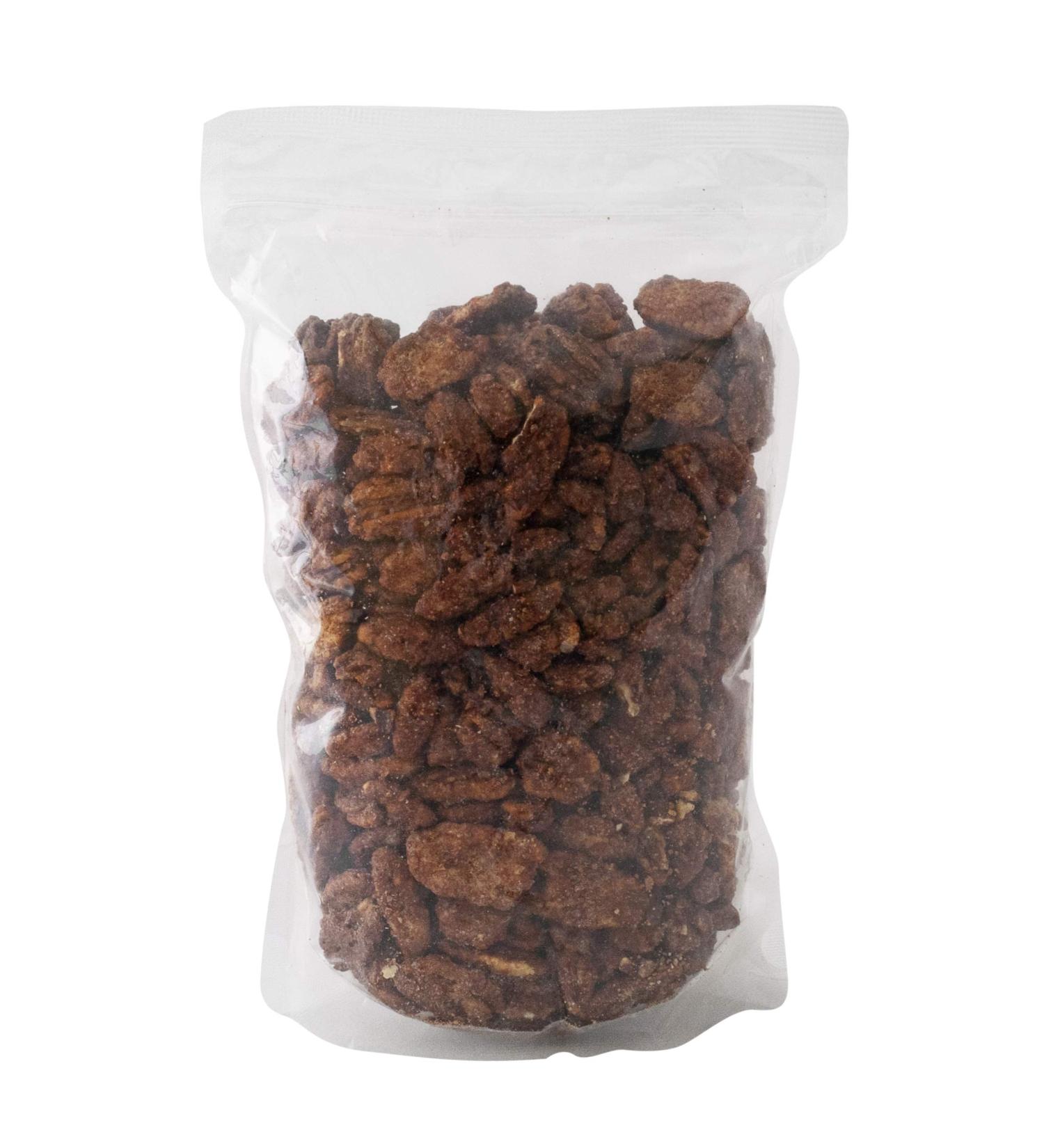 Gourmet Cinnamon Roasted Pecans 24 oz (1.50 lb) Bag: Addictive Snack/Treat to Satisfy Your Sweet Tooth | Artisan Hand-Roasted Nuts Fresh to Order by PopN Nuts (24 Ounce) 1.5 Pound (Pack of 1) - Buy Online on SooperMarket.com