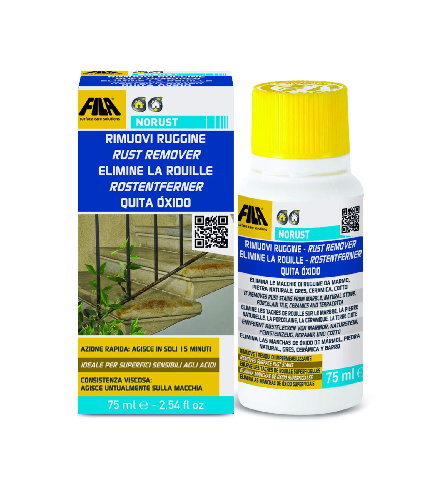 FILA Surface Care Solutions - Effective Rust Stain Remover for Polished Marble Limestone & Travertine | Non-Acidic Formula - Buy Online on SooperMarket.com