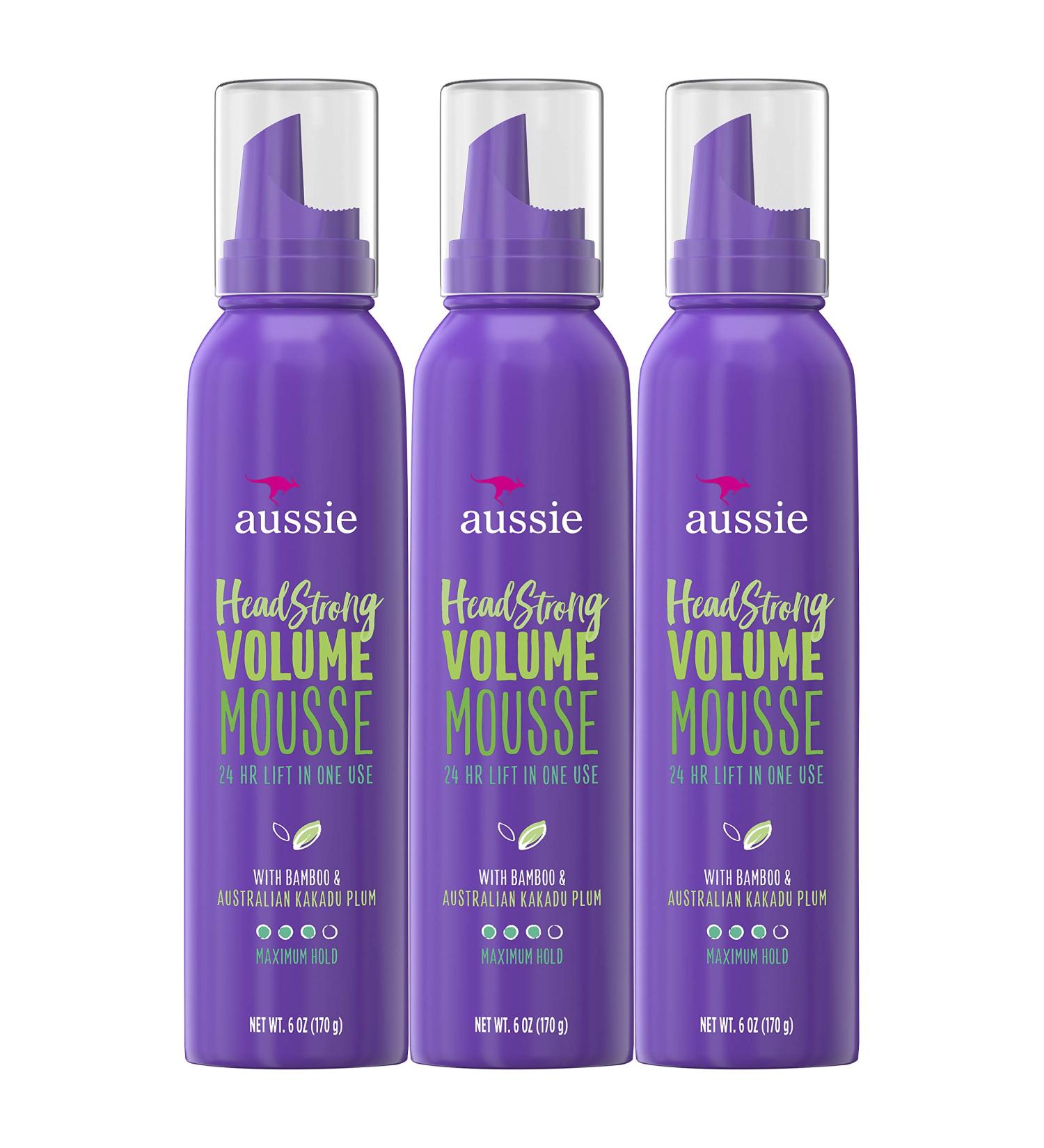 Aussie Bamboo & Kakadu Plum Mousse for Fine Hair - 6 fl oz (Pack of 3) - Buy Online on SooperMarket.com